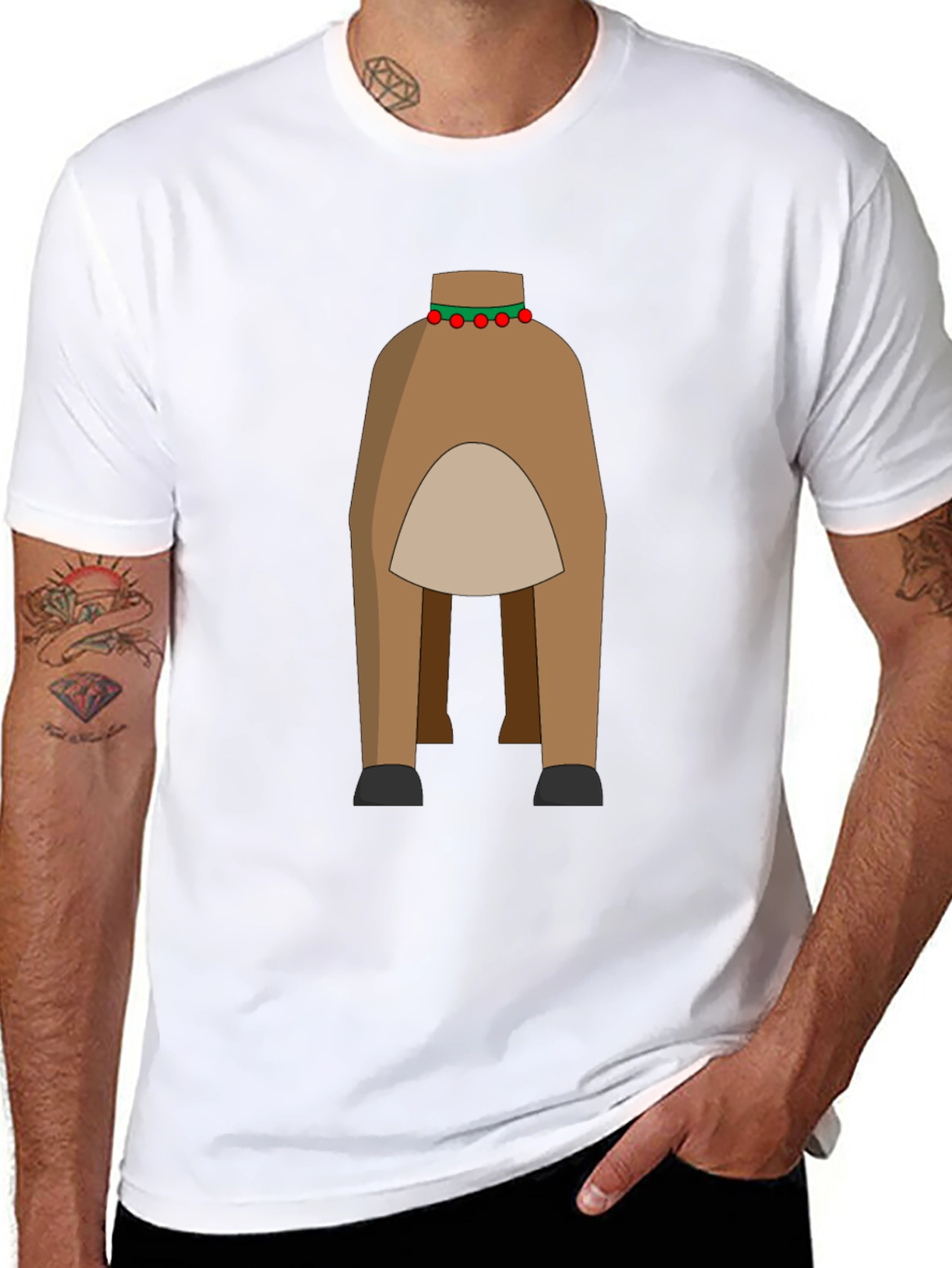 Novelty Reindeer Rear T-Shirt