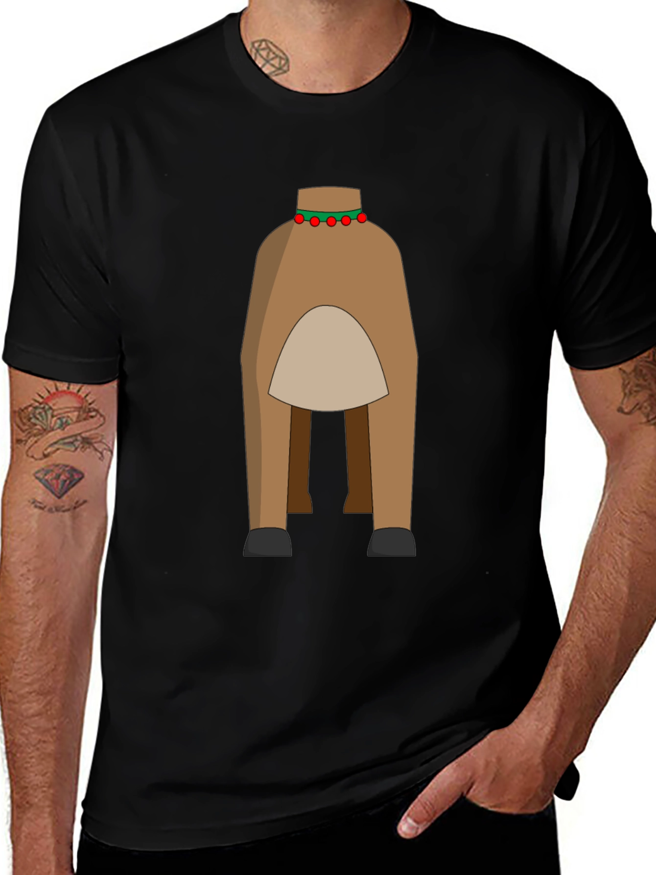 Novelty Reindeer Rear T-Shirt