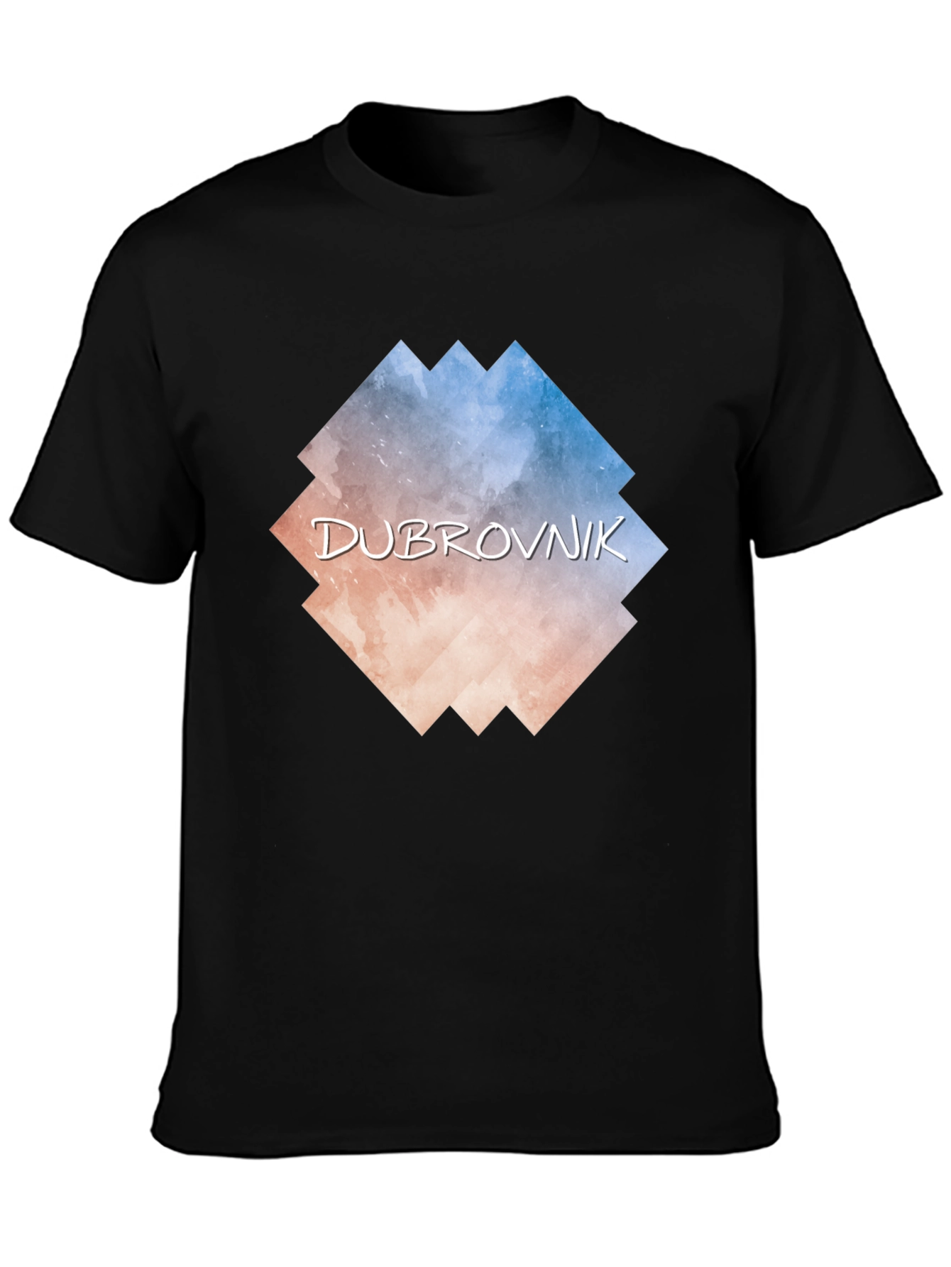 Dubrovnik Graphic Tee - Black