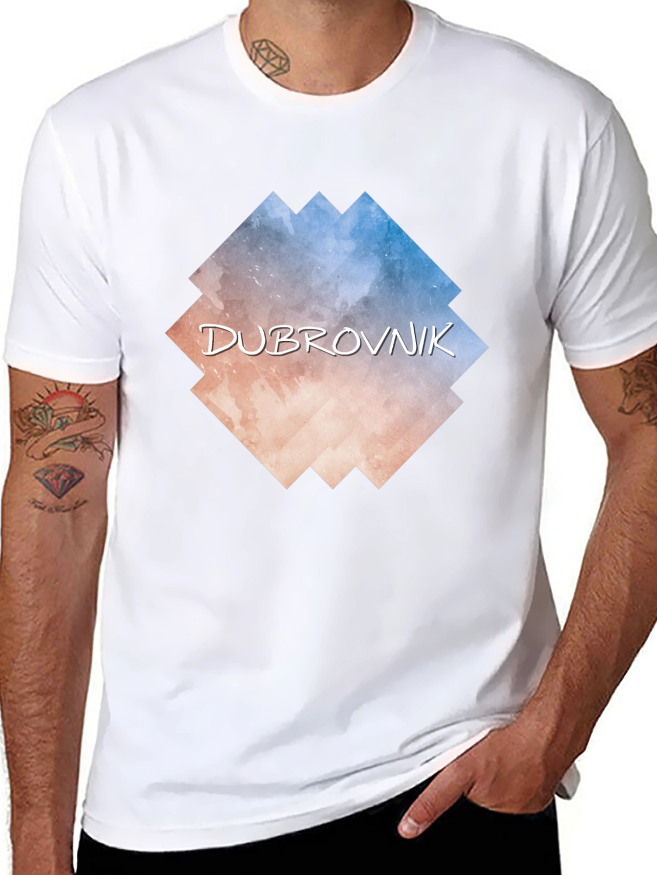 Dubrovnik Graphic Tee - Black