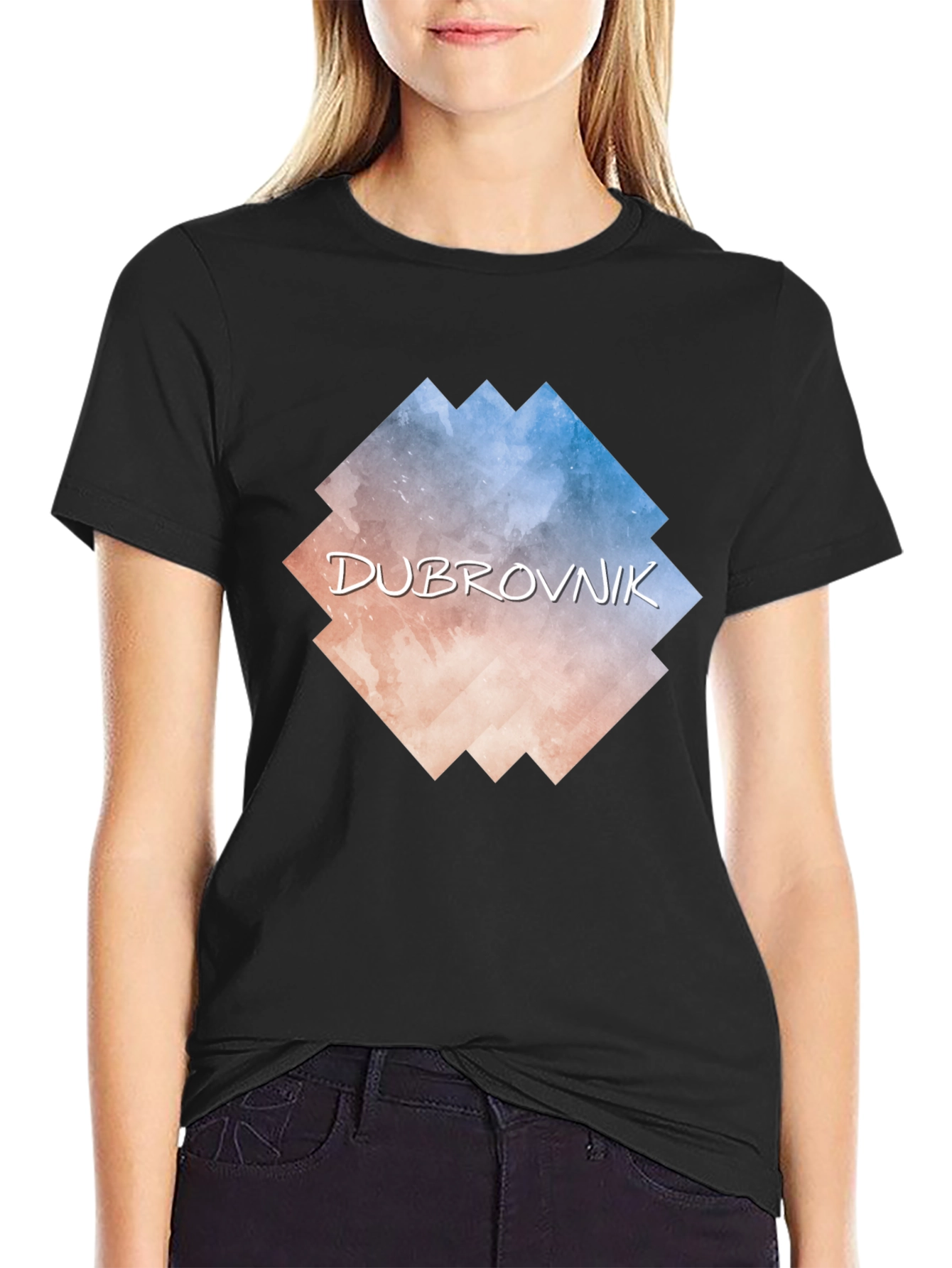 Dubrovnik Graphic Tee - Black
