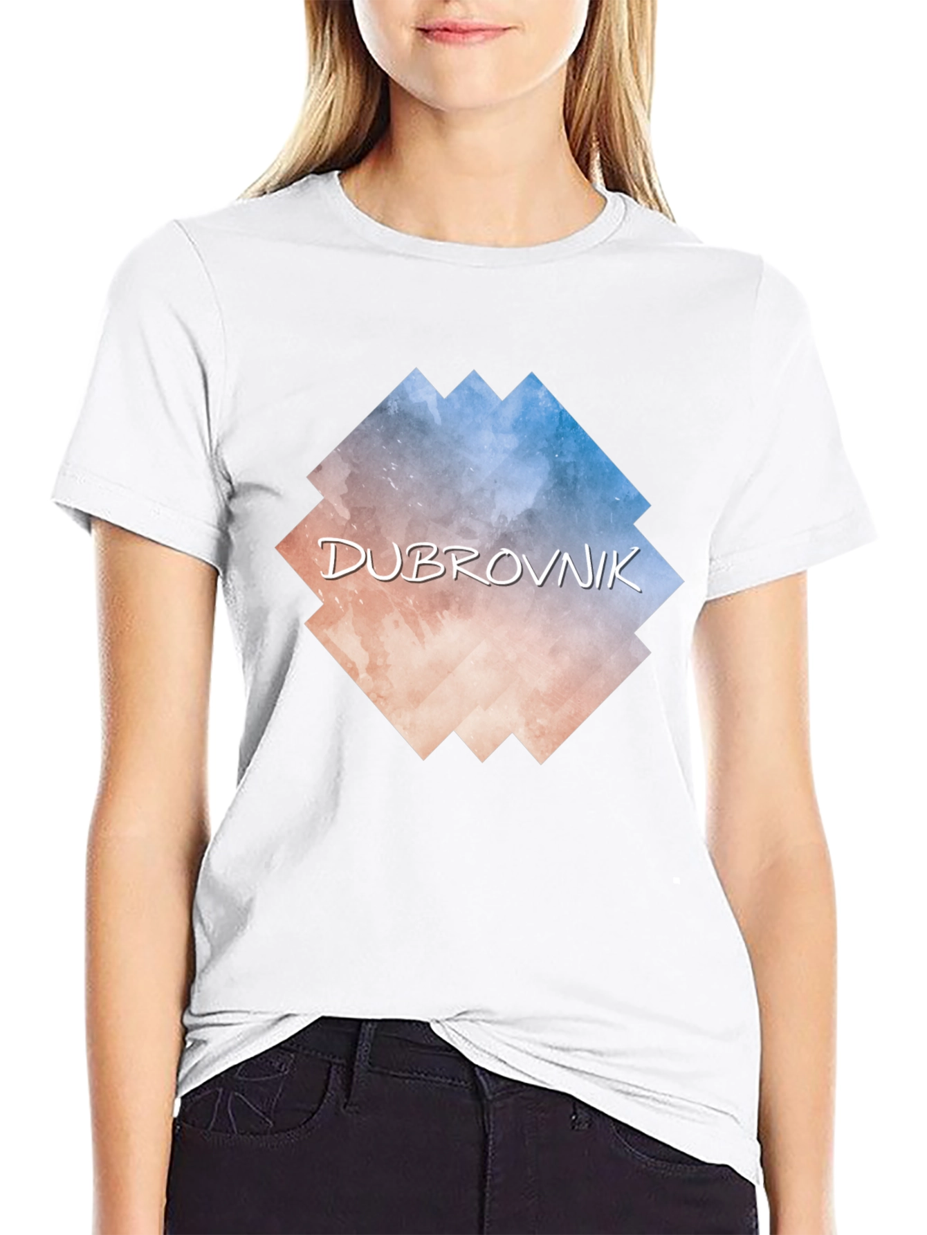 Dubrovnik Graphic Tee - Black