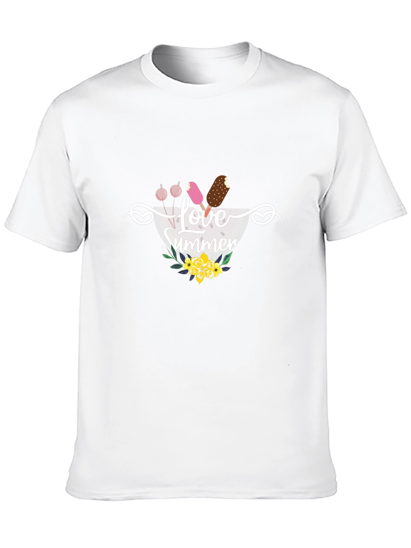 Love Summer Graphic Tee - Black Unisex T-Shirt
