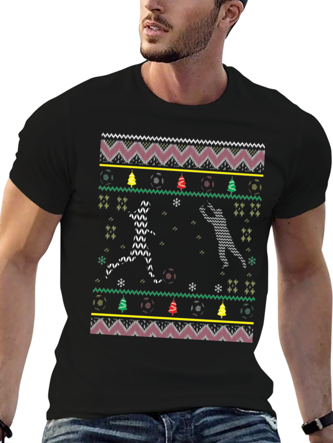 Ugly Christmas Soccer T-Shirt