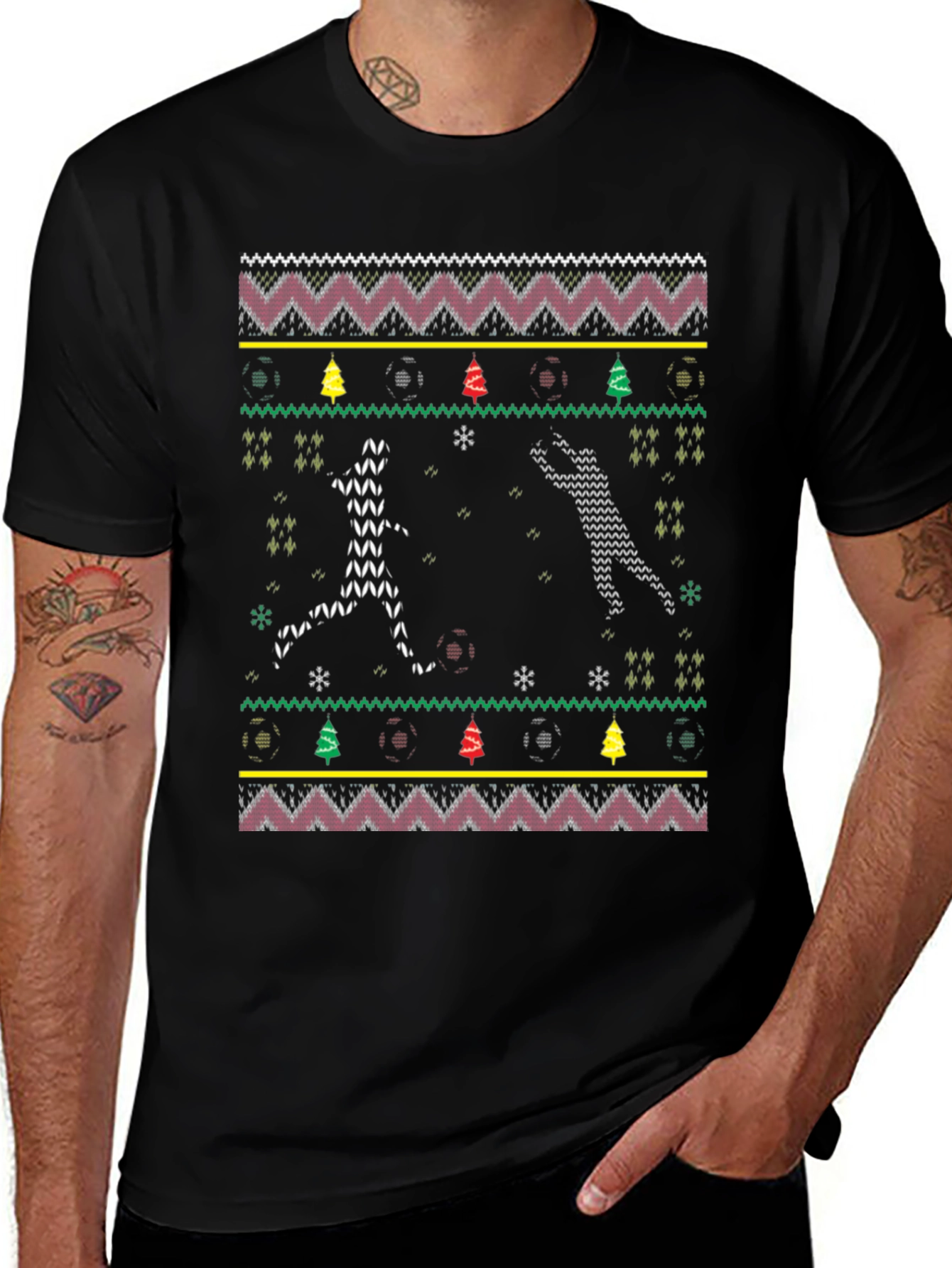 Ugly Christmas Soccer T-Shirt