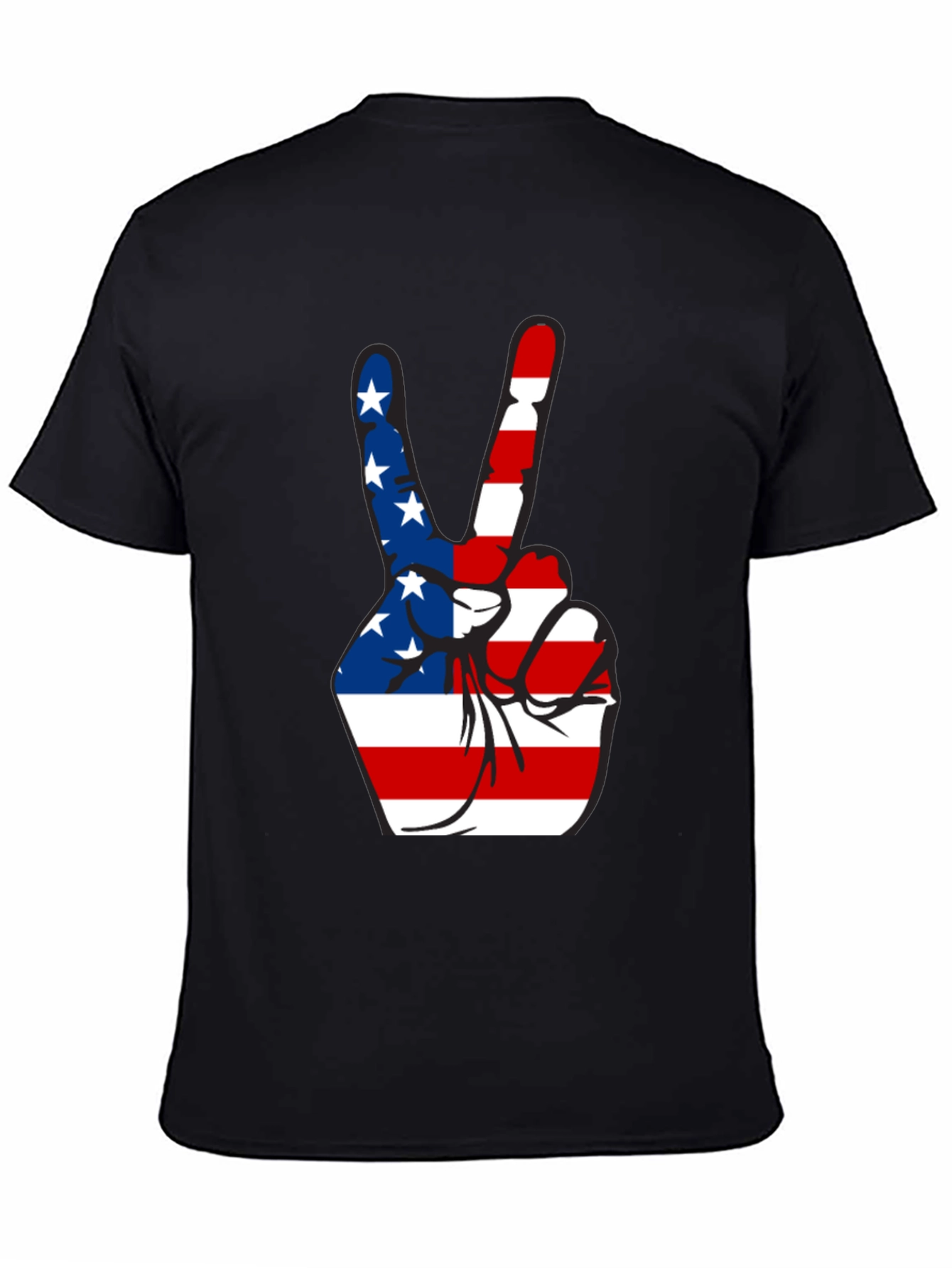 Patriotic Peace Sign Graphic Tee