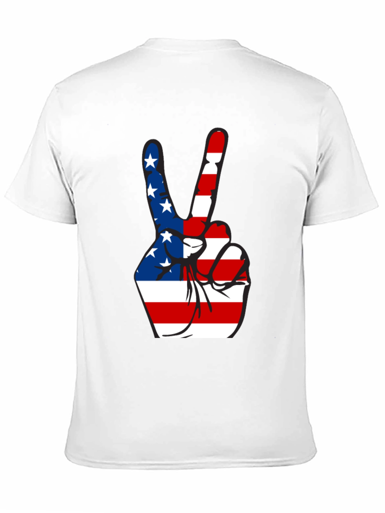 Patriotic Peace Sign Graphic Tee