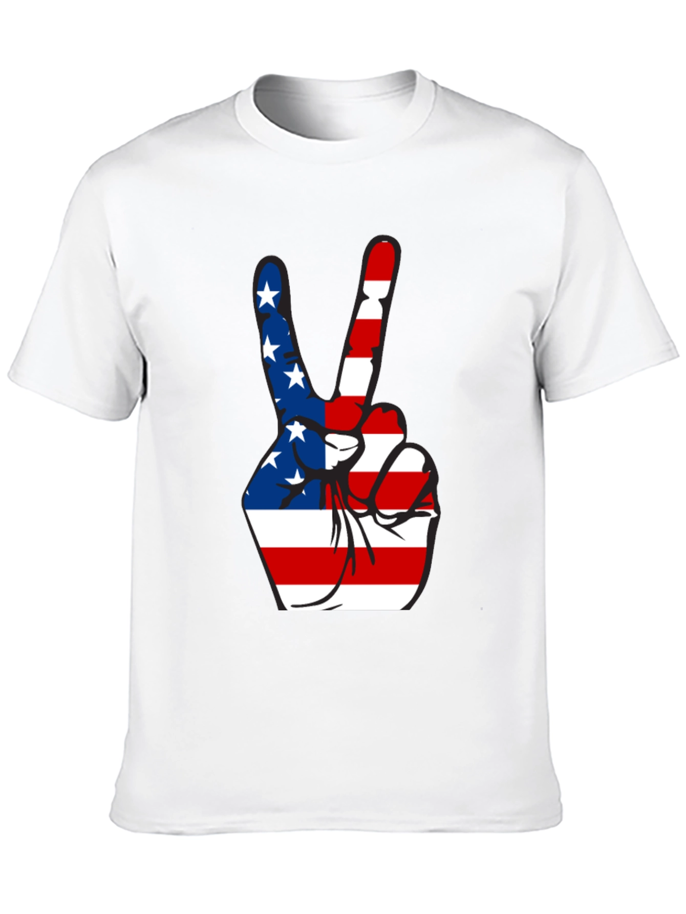 Patriotic Peace Sign Graphic Tee