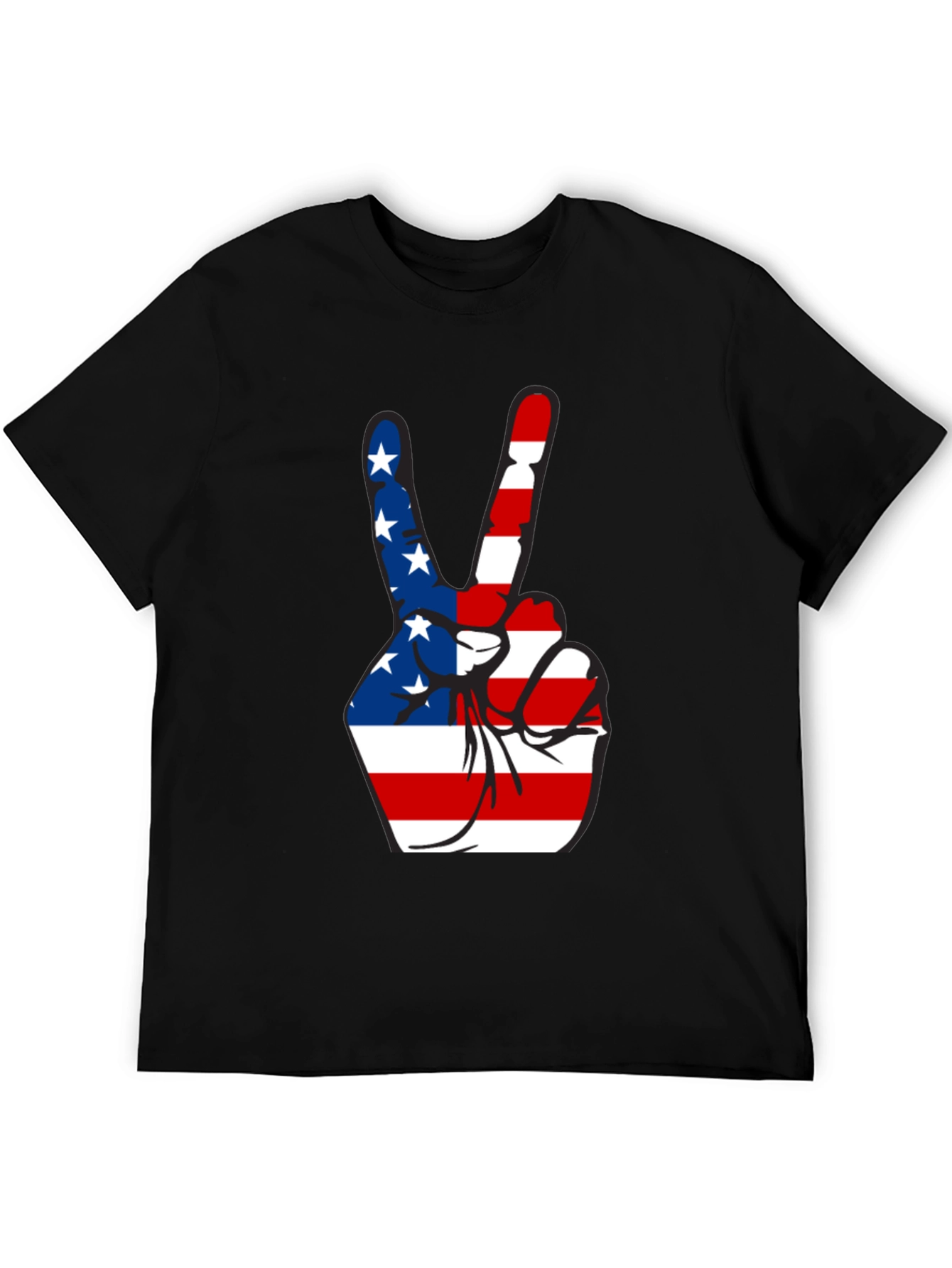 Patriotic Peace Sign Graphic Tee