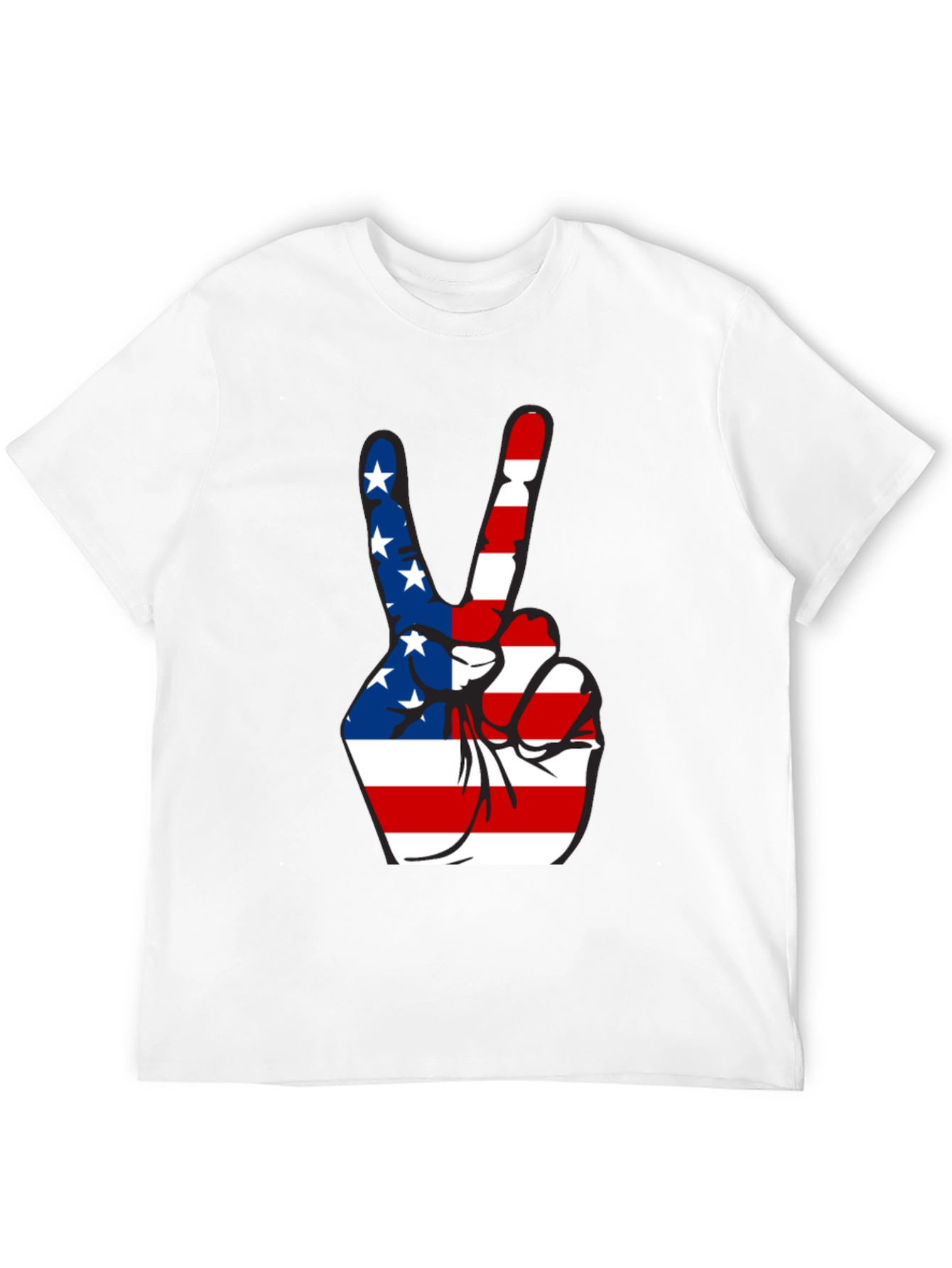 Patriotic Peace Sign Graphic Tee