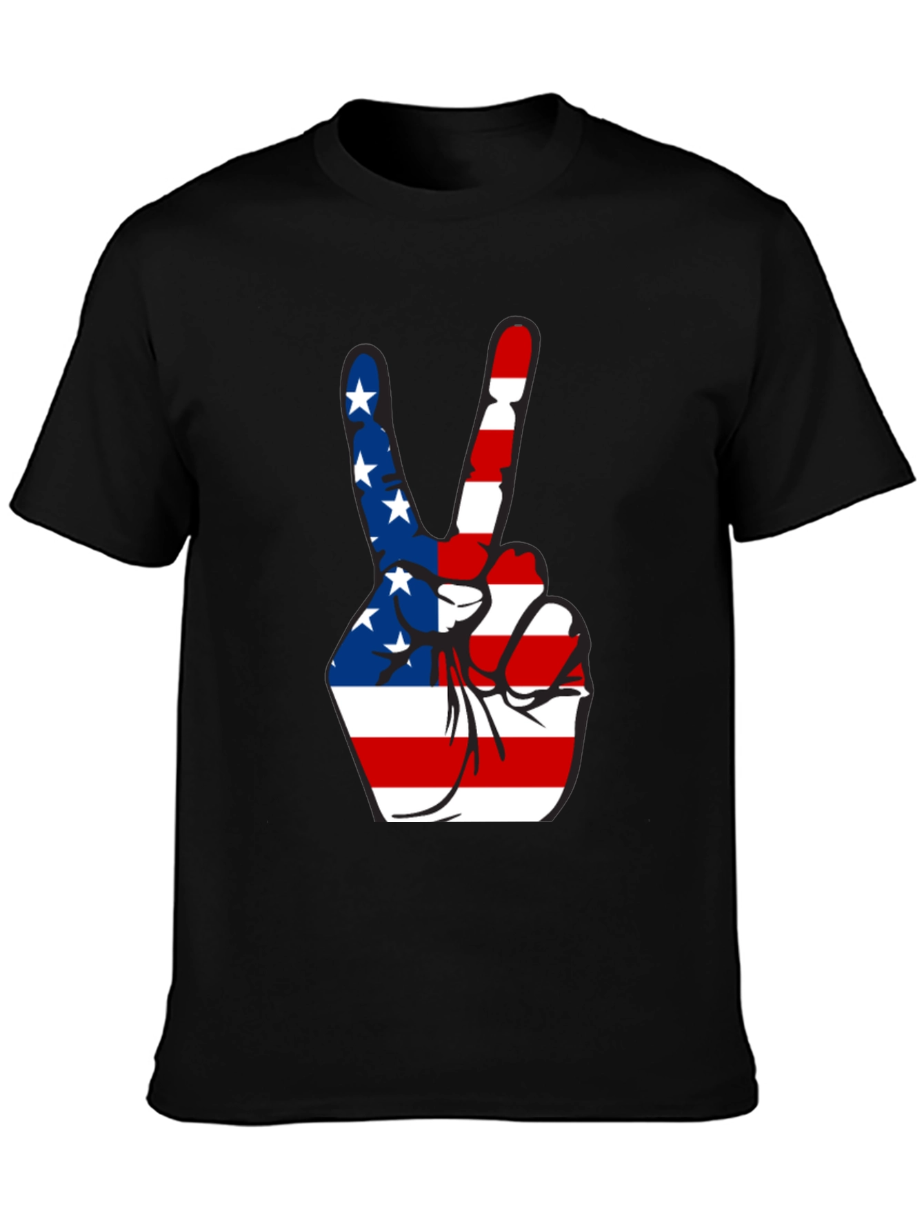 Patriotic Peace Sign Graphic Tee