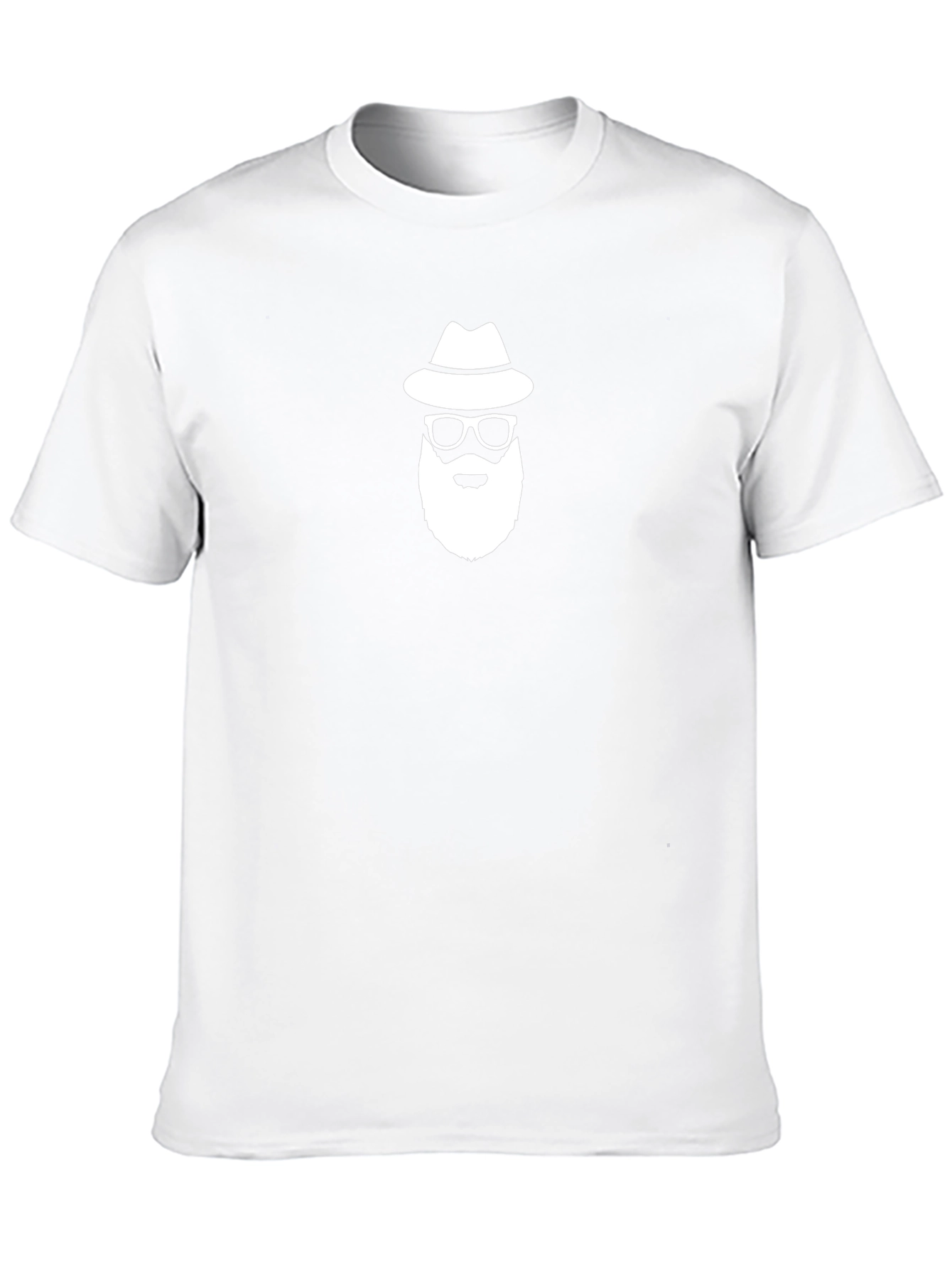 Bearded Man with Hat Graphic T-Shirt