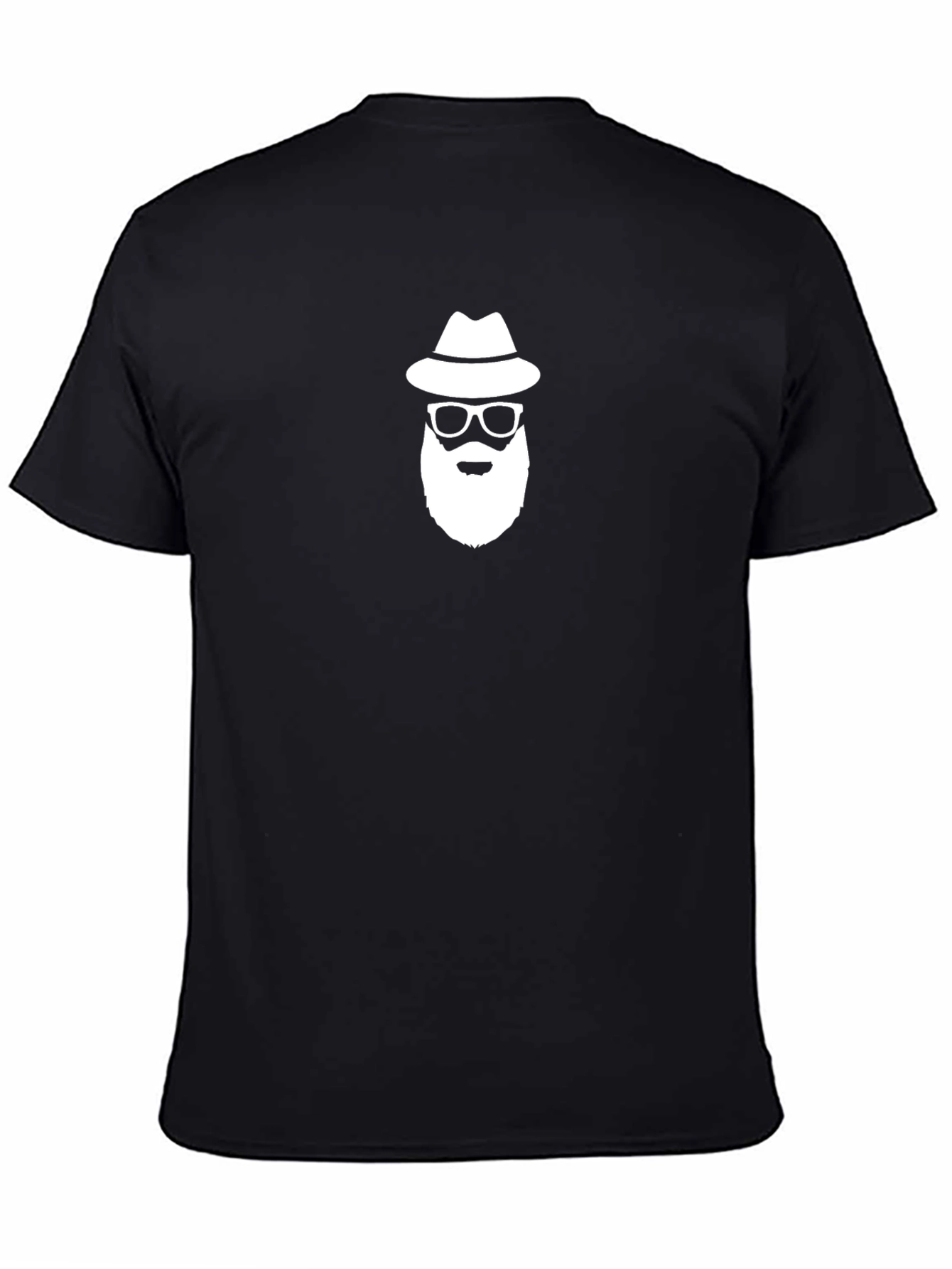 Bearded Man with Hat Graphic T-Shirt
