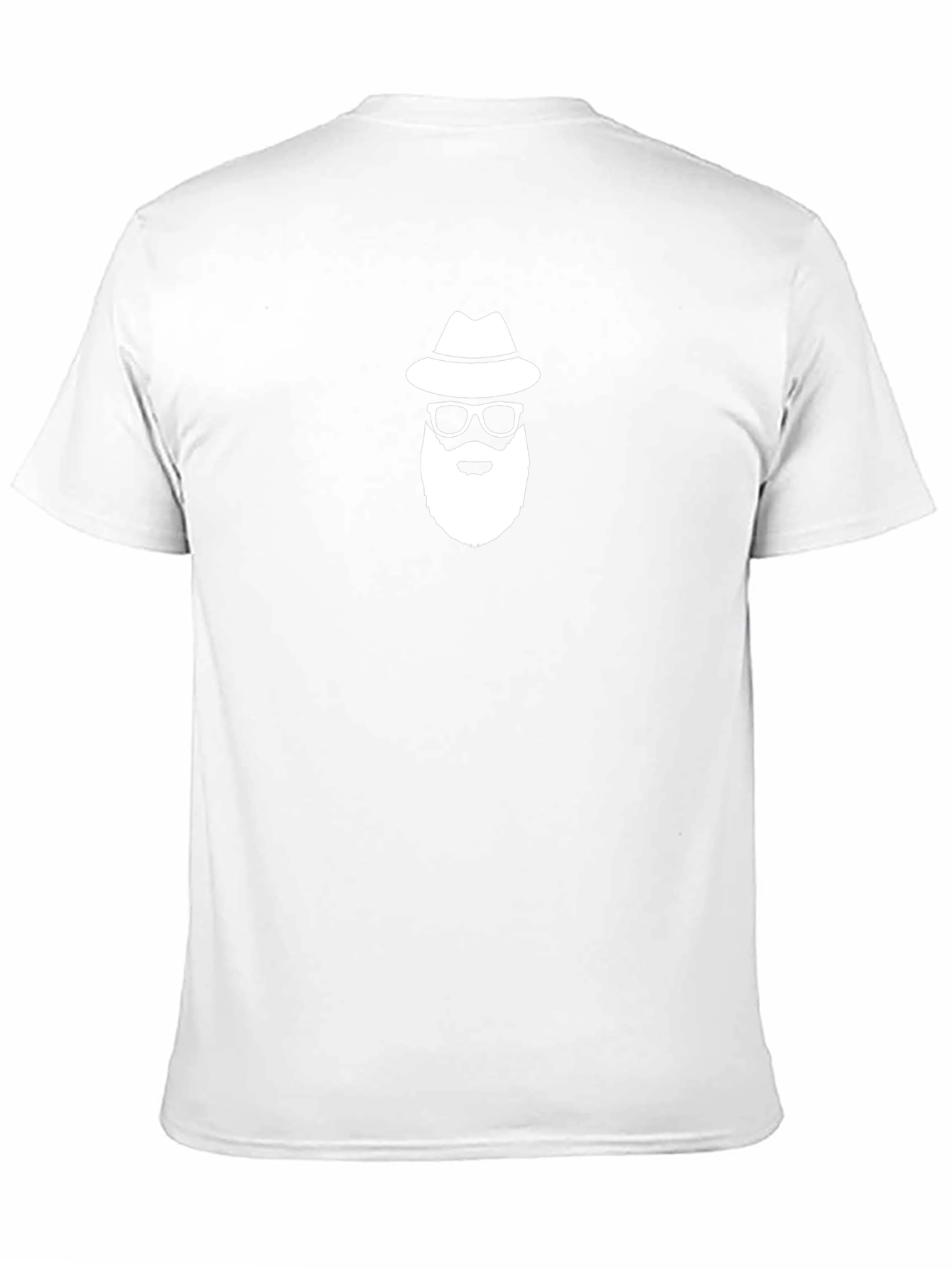 Bearded Man with Hat Graphic T-Shirt