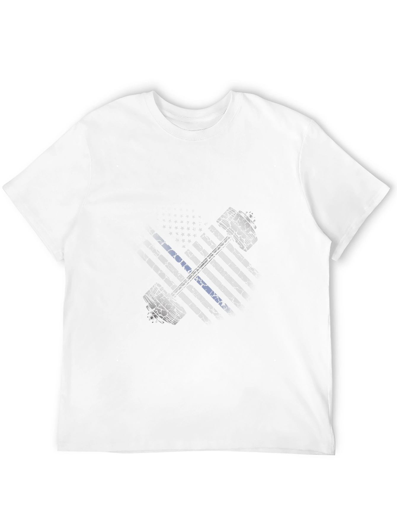 American Flag Thin Blue Line Gym T-Shirt