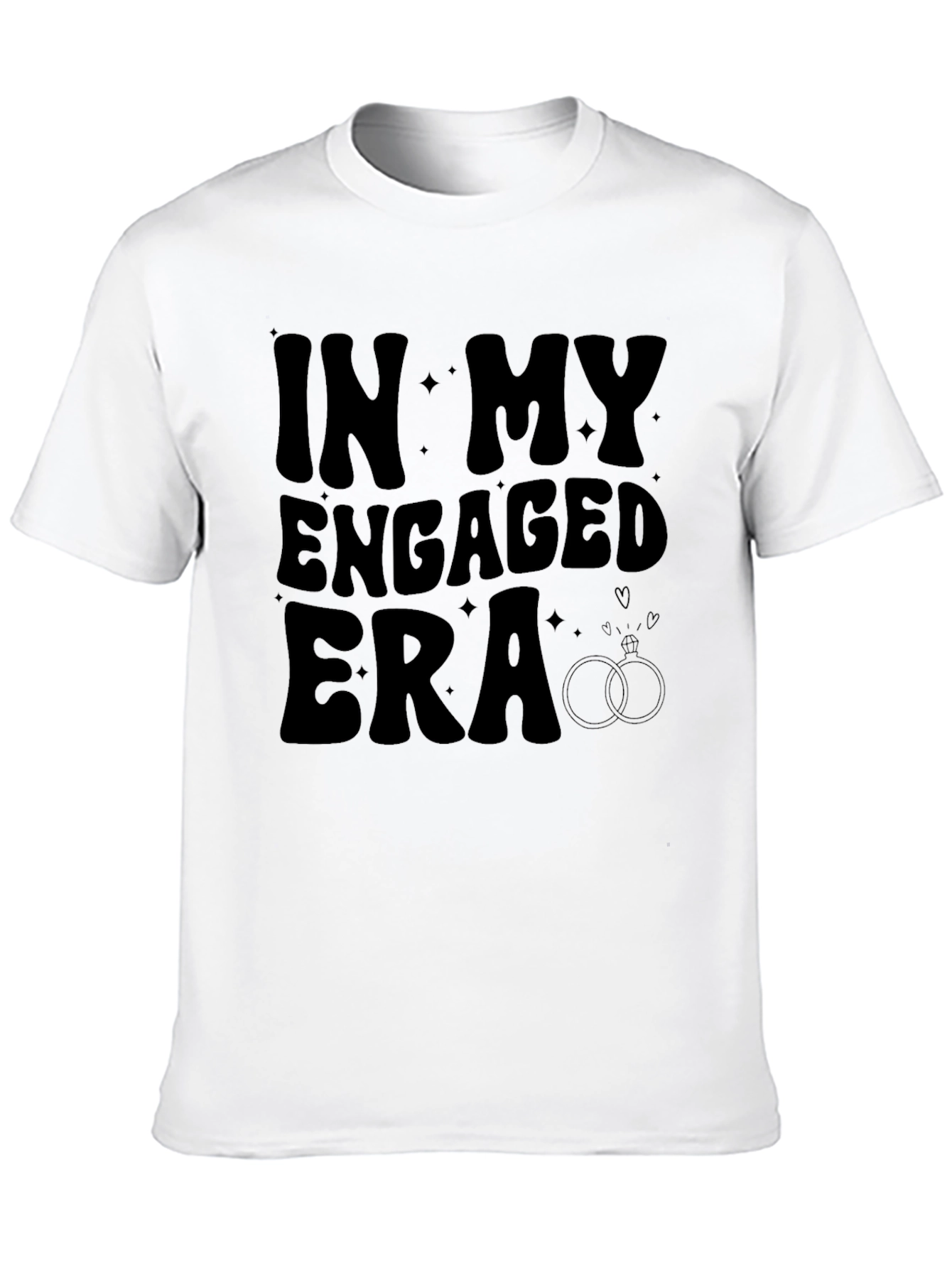 In My Engaged Era Graphic Tee - Black