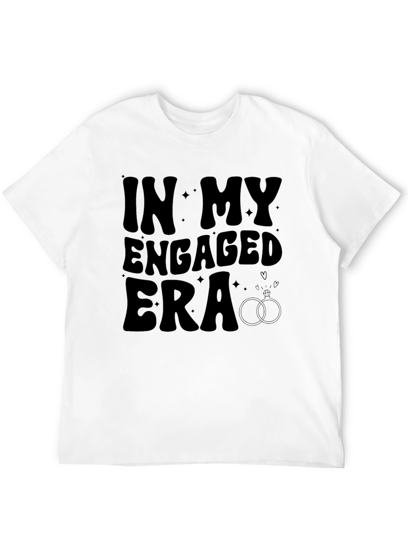 In My Engaged Era Graphic Tee - Black