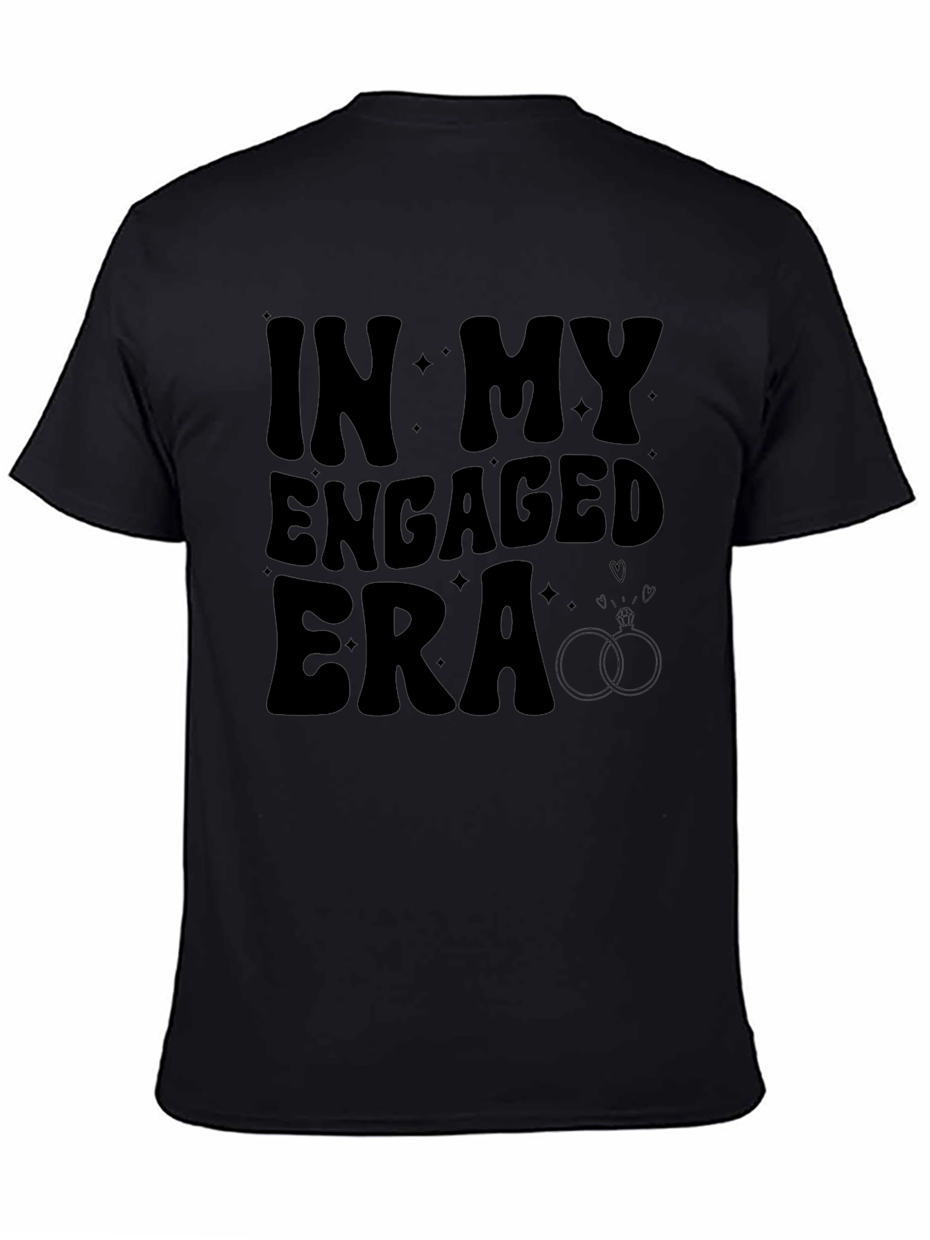 In My Engaged Era Graphic Tee - Black