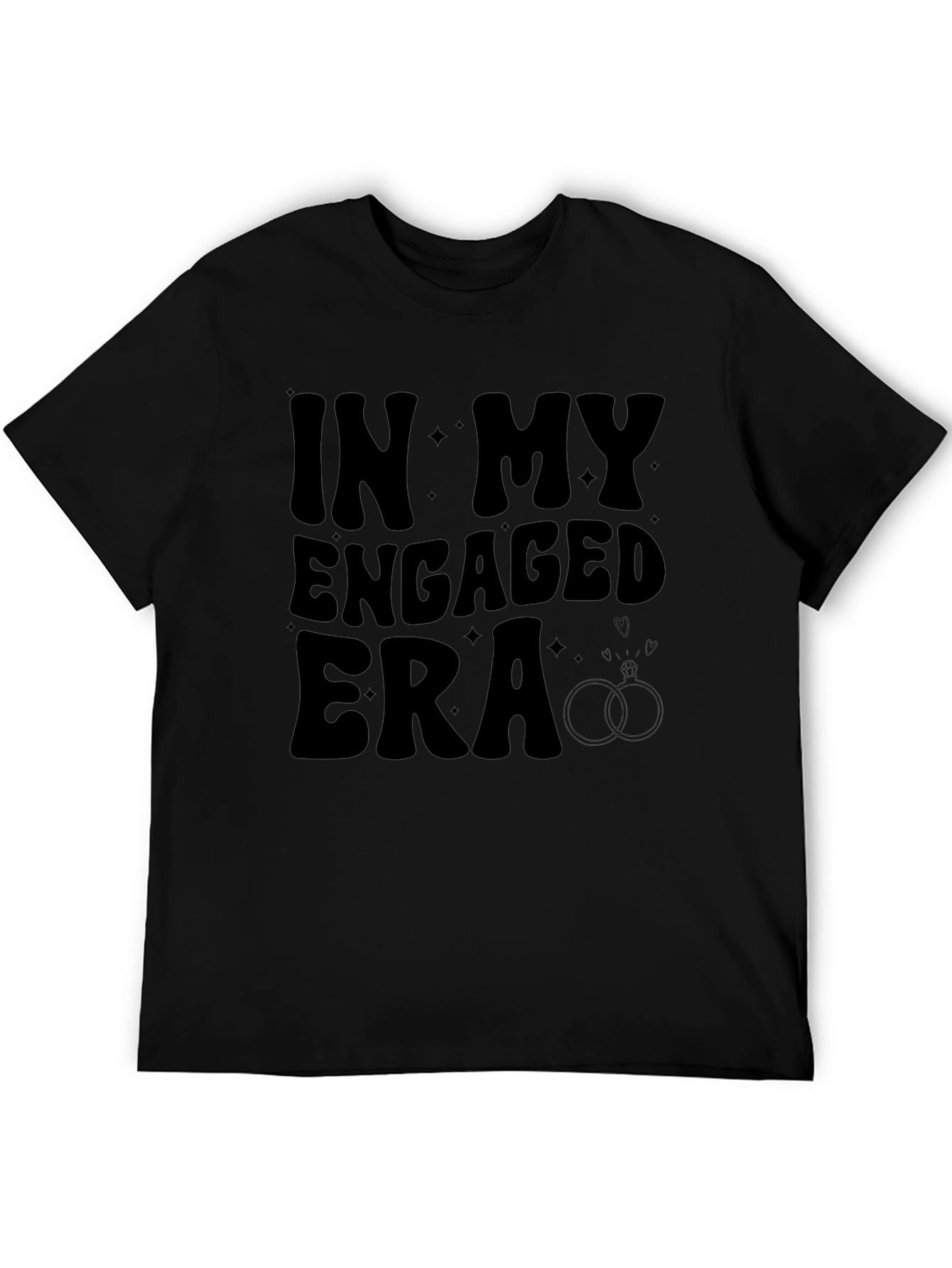 In My Engaged Era Graphic Tee - Black