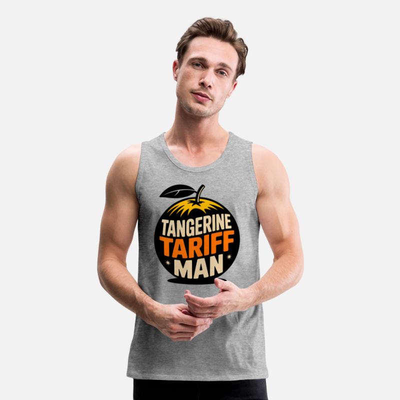 Tangerine Tariff Man Political Satire