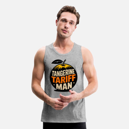 Tangerine Tariff Man Political Satire