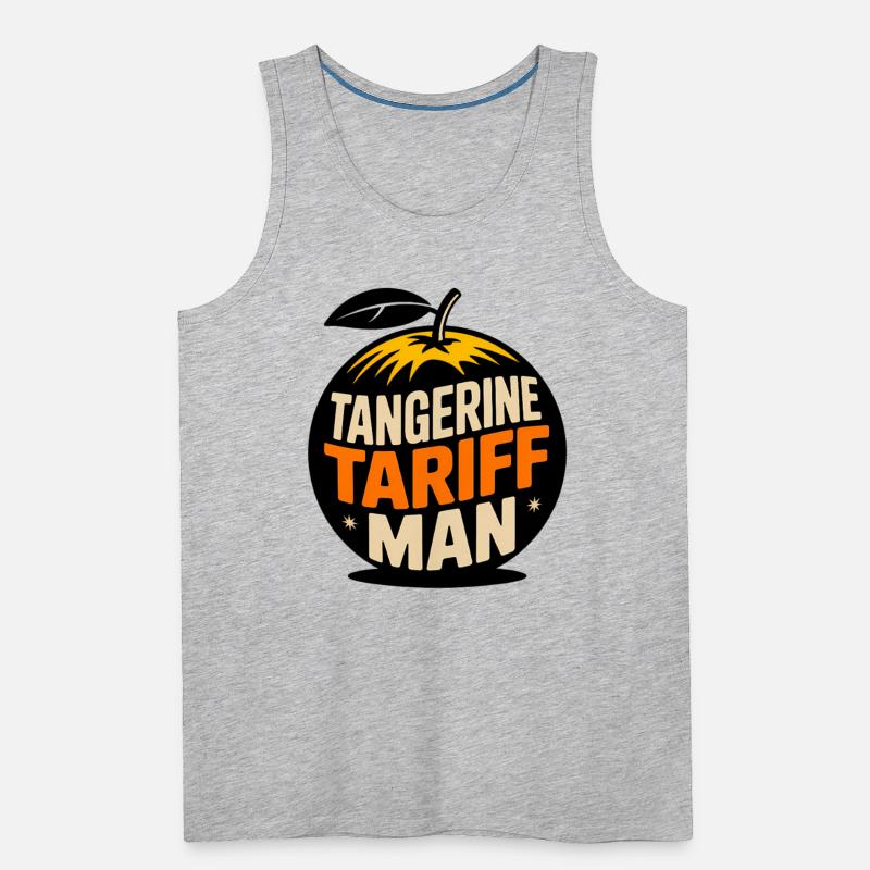 Tangerine Tariff Man Political Satire