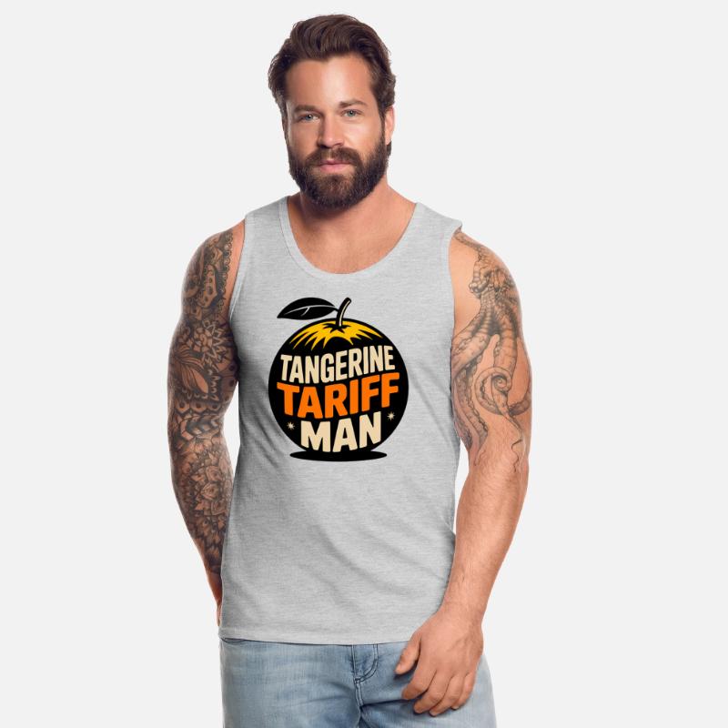 Tangerine Tariff Man Political Satire