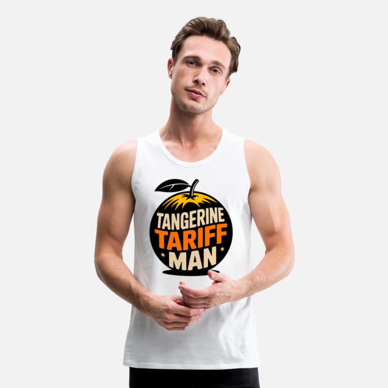 Tangerine Tariff Man Political Satire