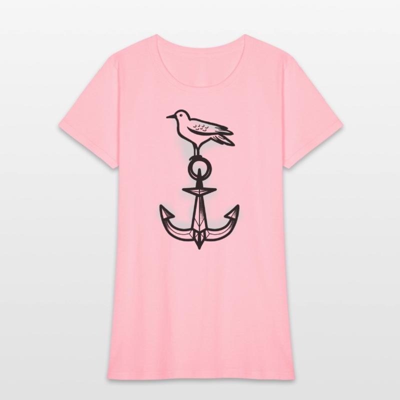 Tattoo style Seagull And Anchor