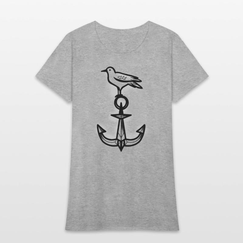 Tattoo style Seagull And Anchor
