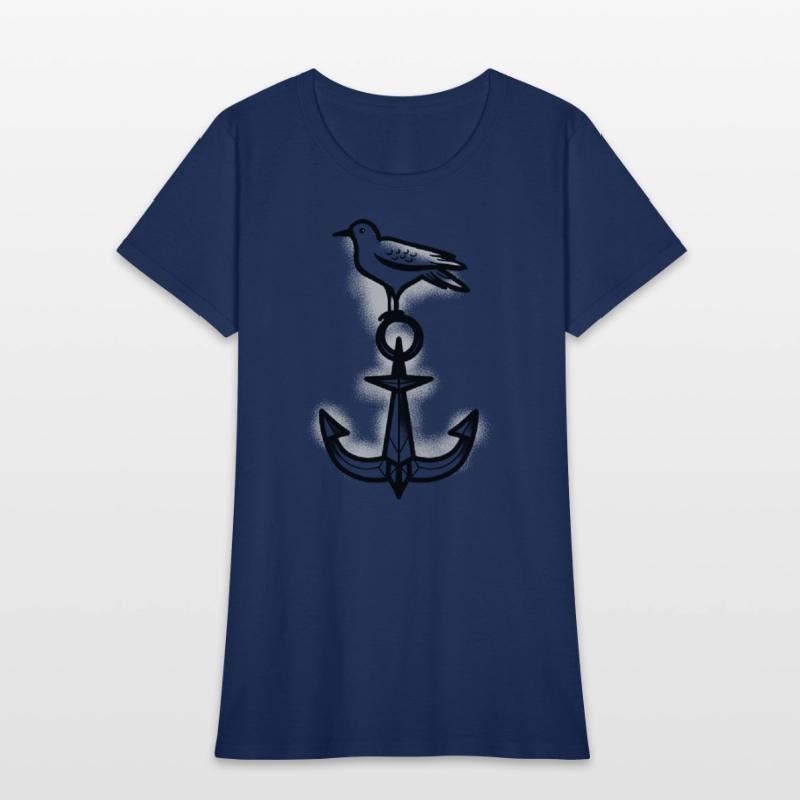 Tattoo style Seagull And Anchor