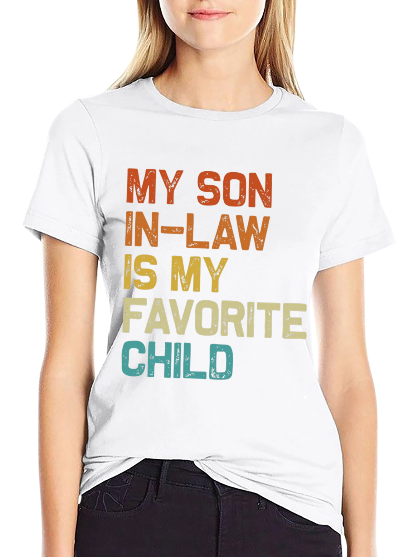 Funny Son-In-Law Favorite Child Graphic T-Shirt