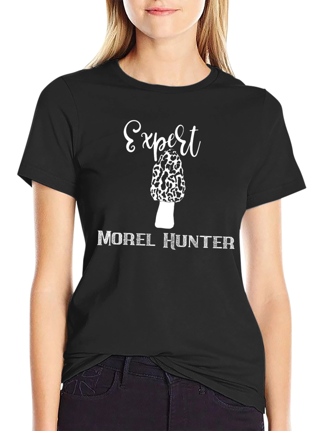 Expert Morel Hunter Graphic T-Shirt - Black