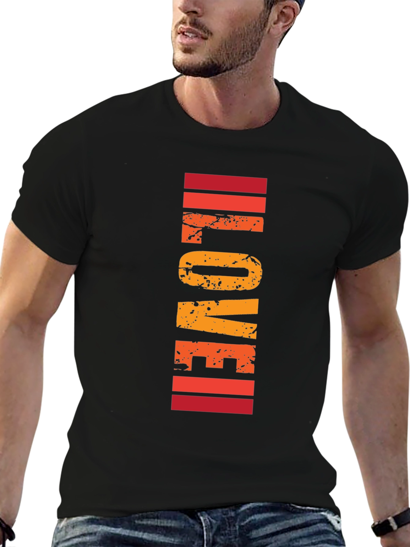 Retro LOVE Graphic T-Shirt - Stylish Comfort