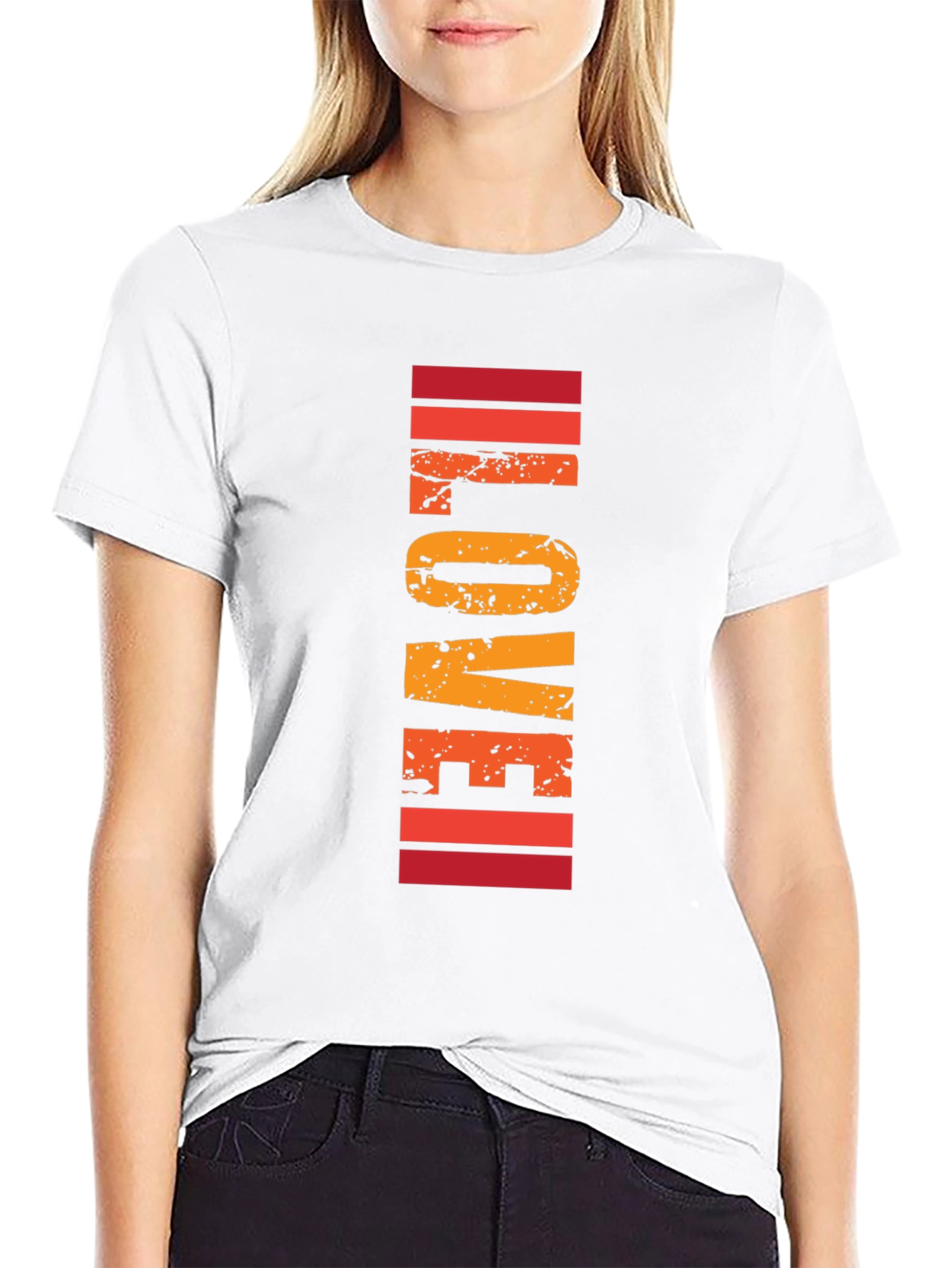 Retro LOVE Graphic T-Shirt - Stylish Comfort