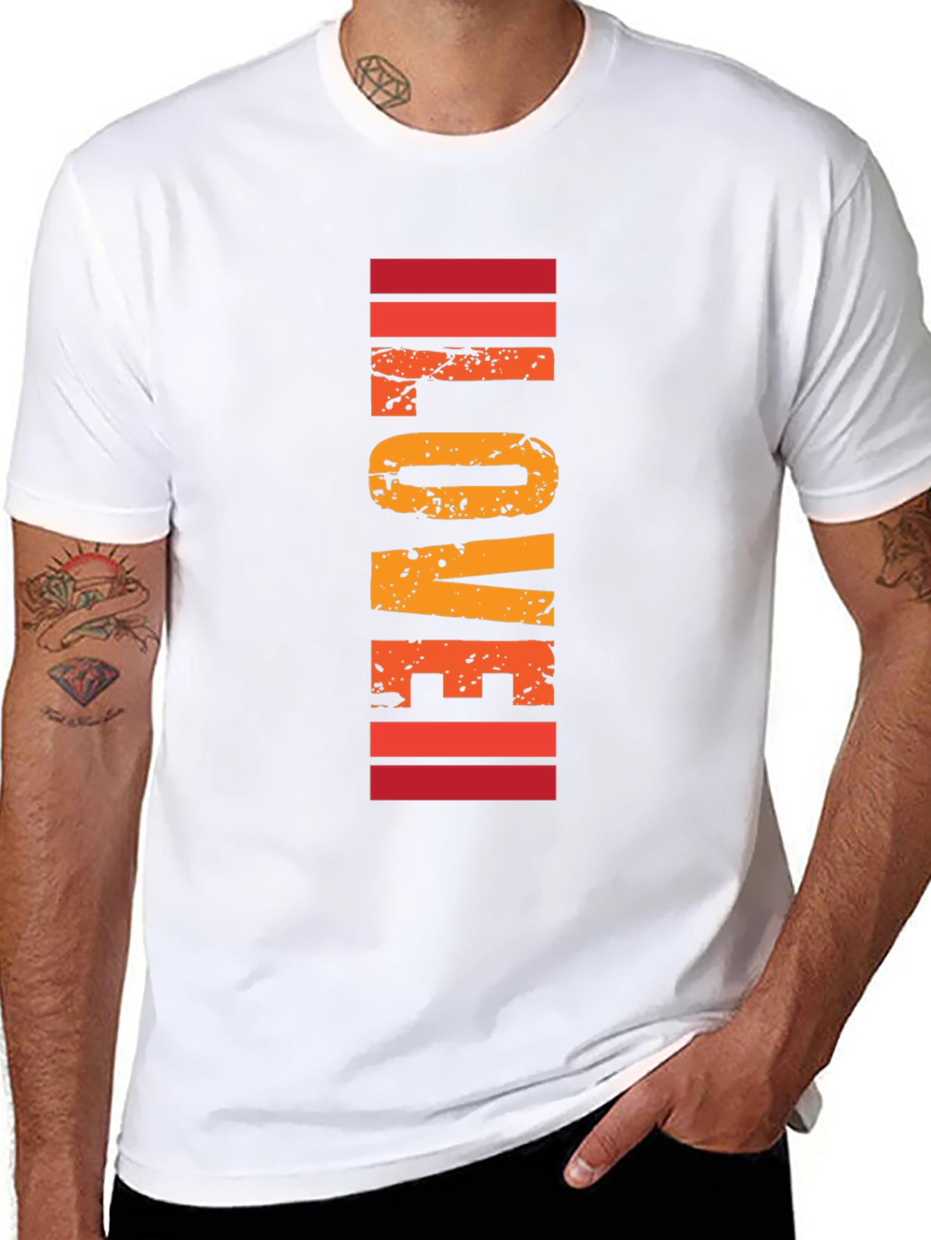 Retro LOVE Graphic T-Shirt - Stylish Comfort