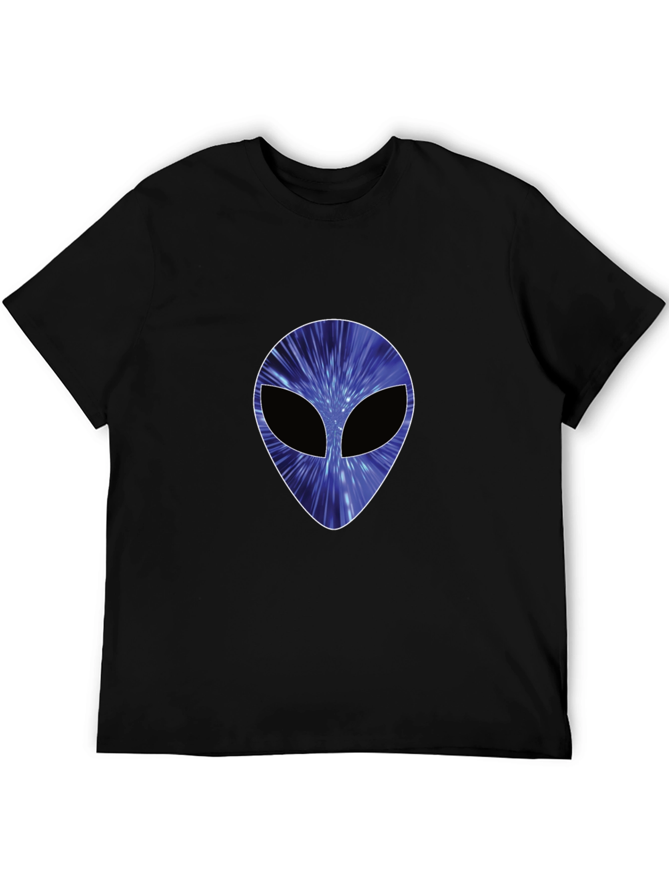 Cosmic Alien Graphic Black T-Shirt