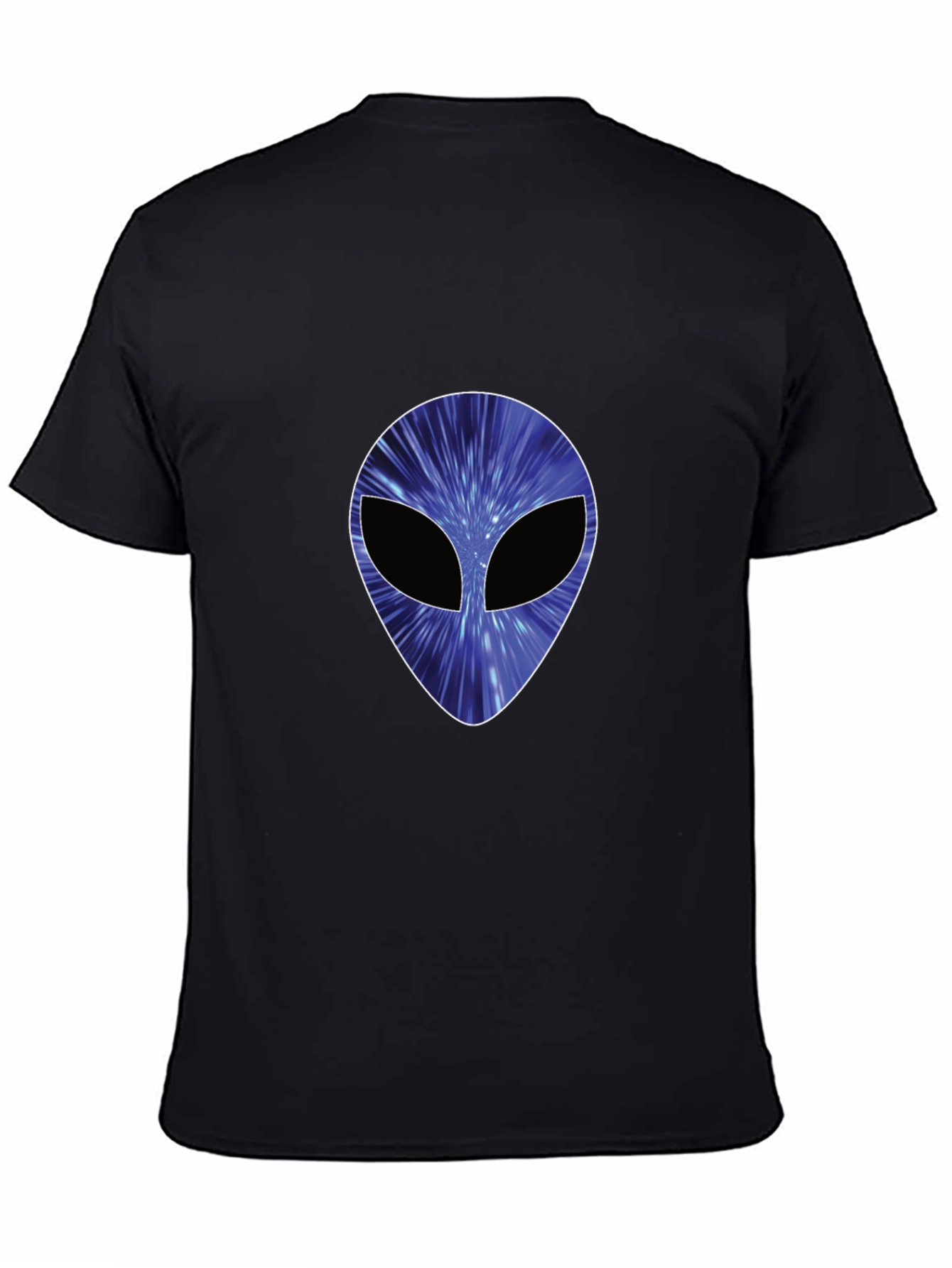 Cosmic Alien Graphic Black T-Shirt