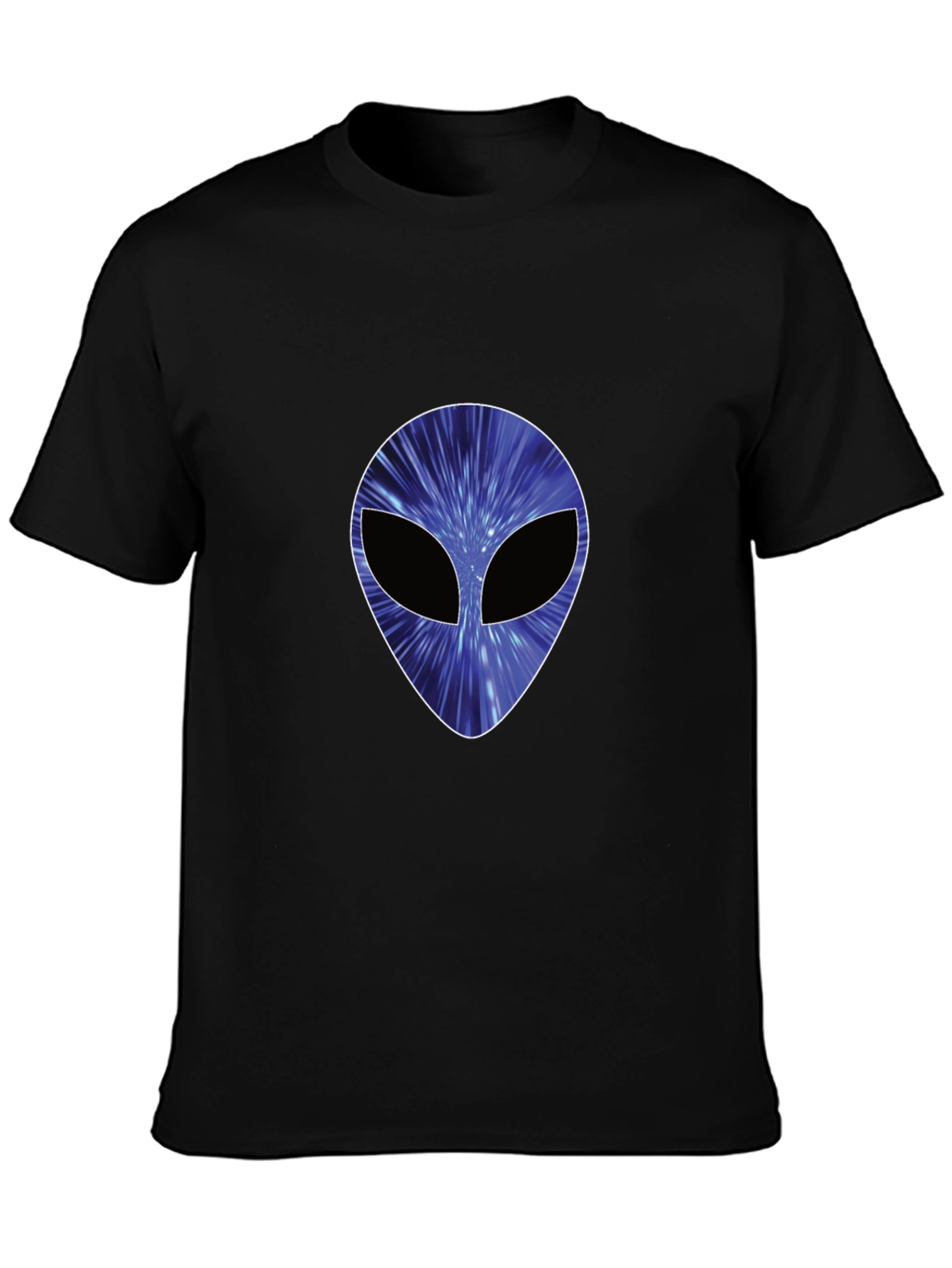 Cosmic Alien Graphic Black T-Shirt
