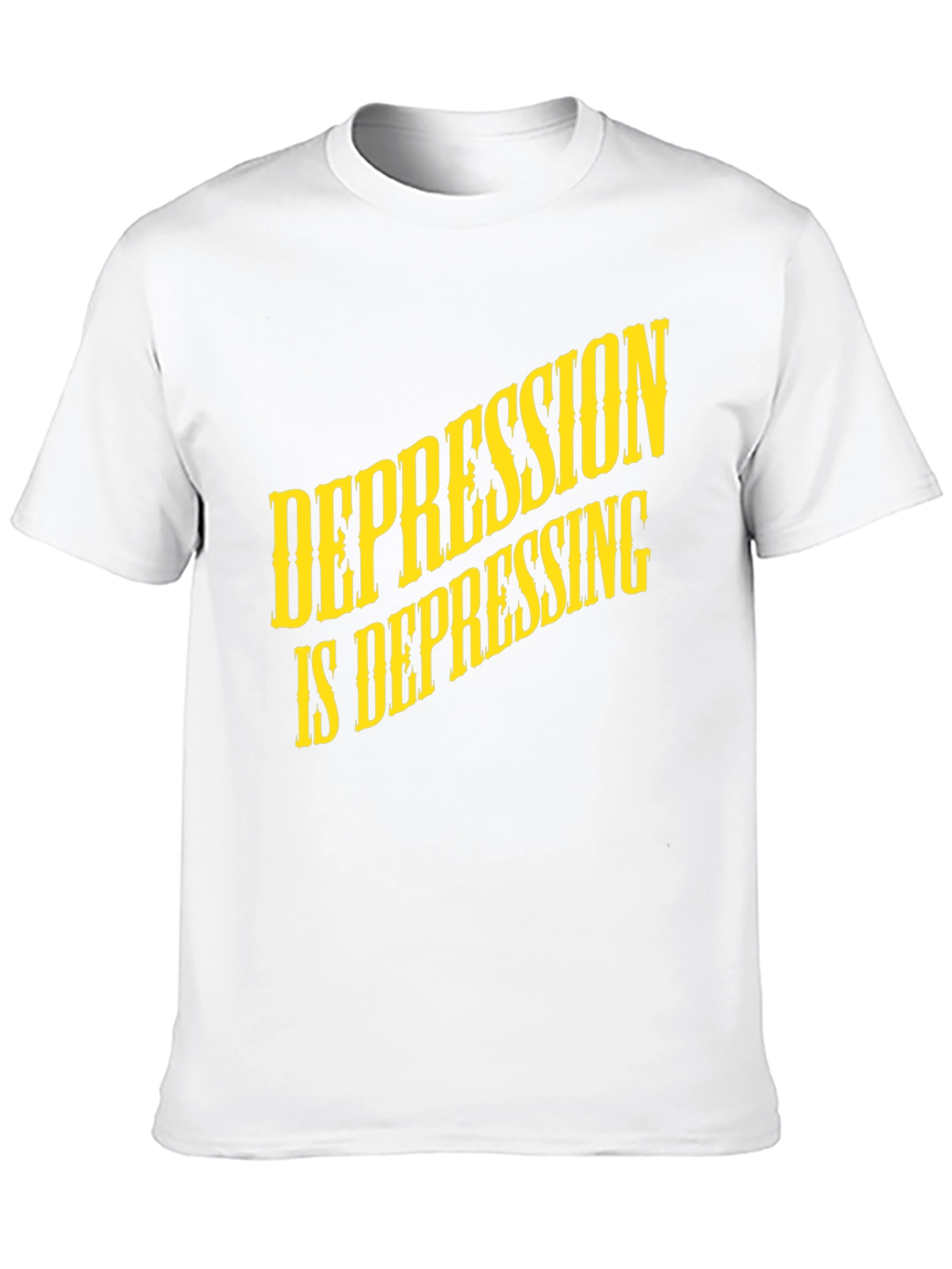 Depression Is Depressing Black T-Shirt
