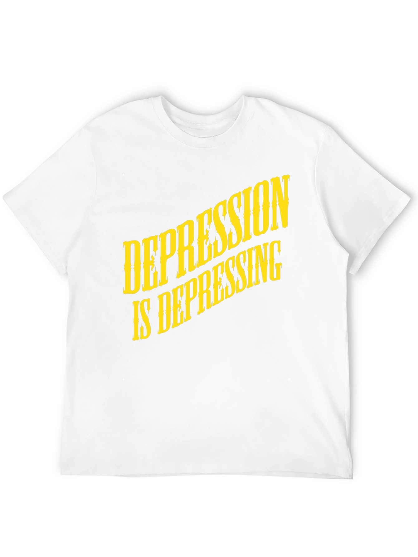 Depression Is Depressing Black T-Shirt