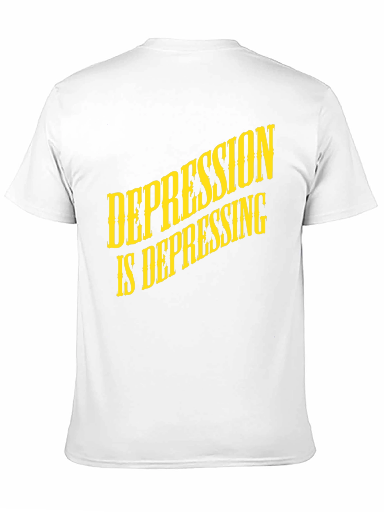 Depression Is Depressing Black T-Shirt