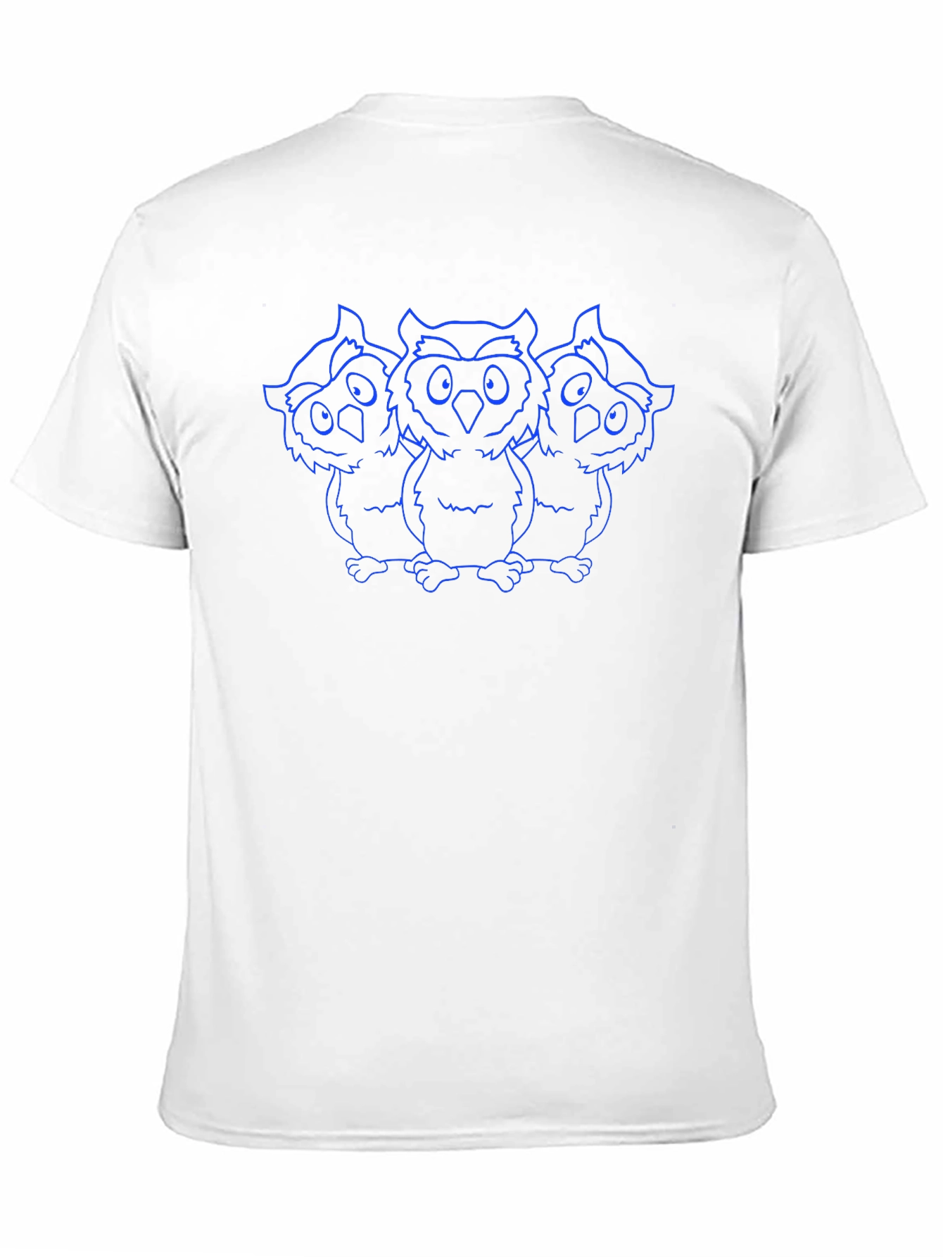 Three Owl Outline Graphic T-Shirt