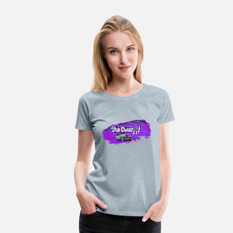 the classixx logo w 1931 classic car. Purple enh