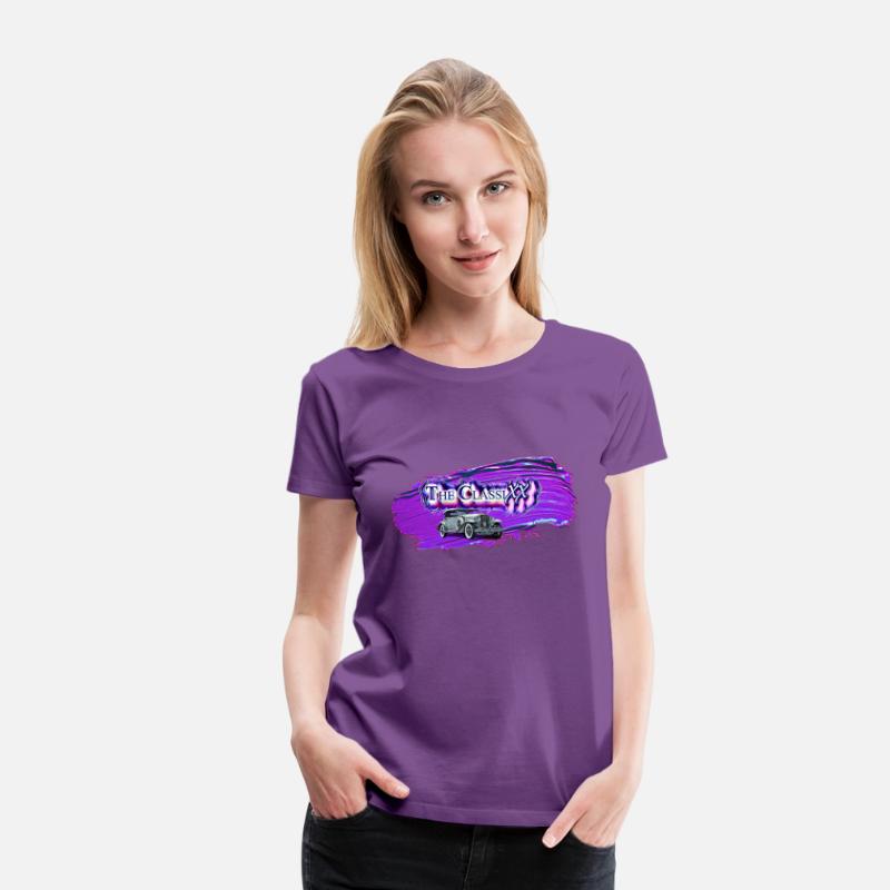 the classixx logo w 1931 classic car. Purple enh