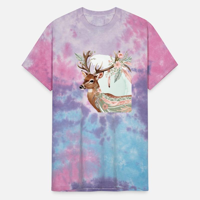 "The Floral Deer: A Graceful Blend of Nature