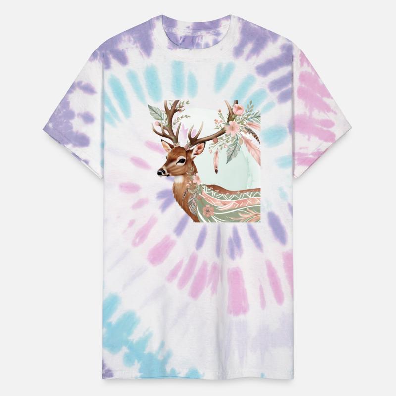 "The Floral Deer: A Graceful Blend of Nature