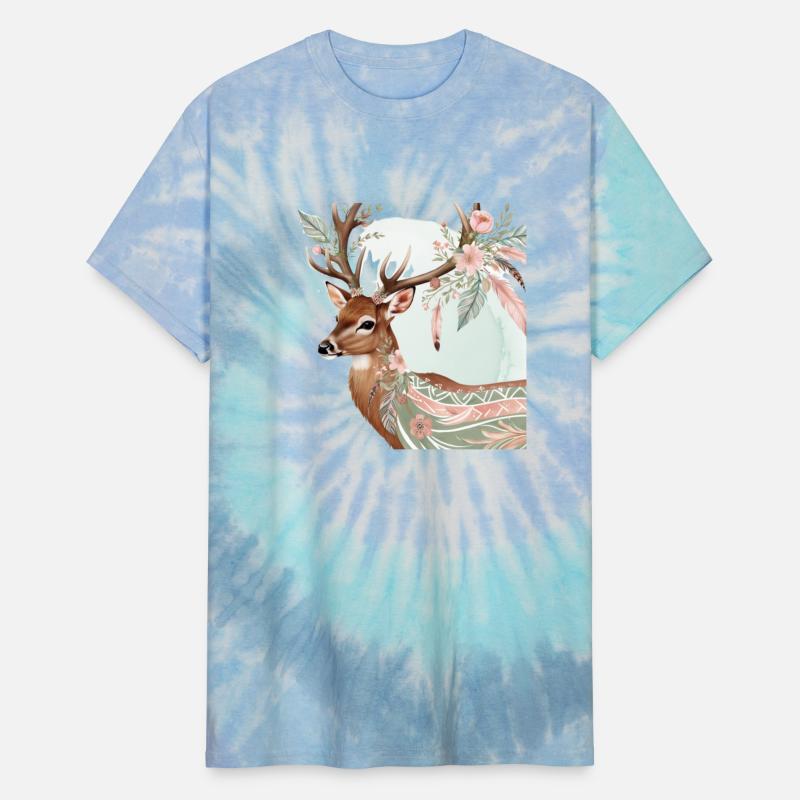 "The Floral Deer: A Graceful Blend of Nature