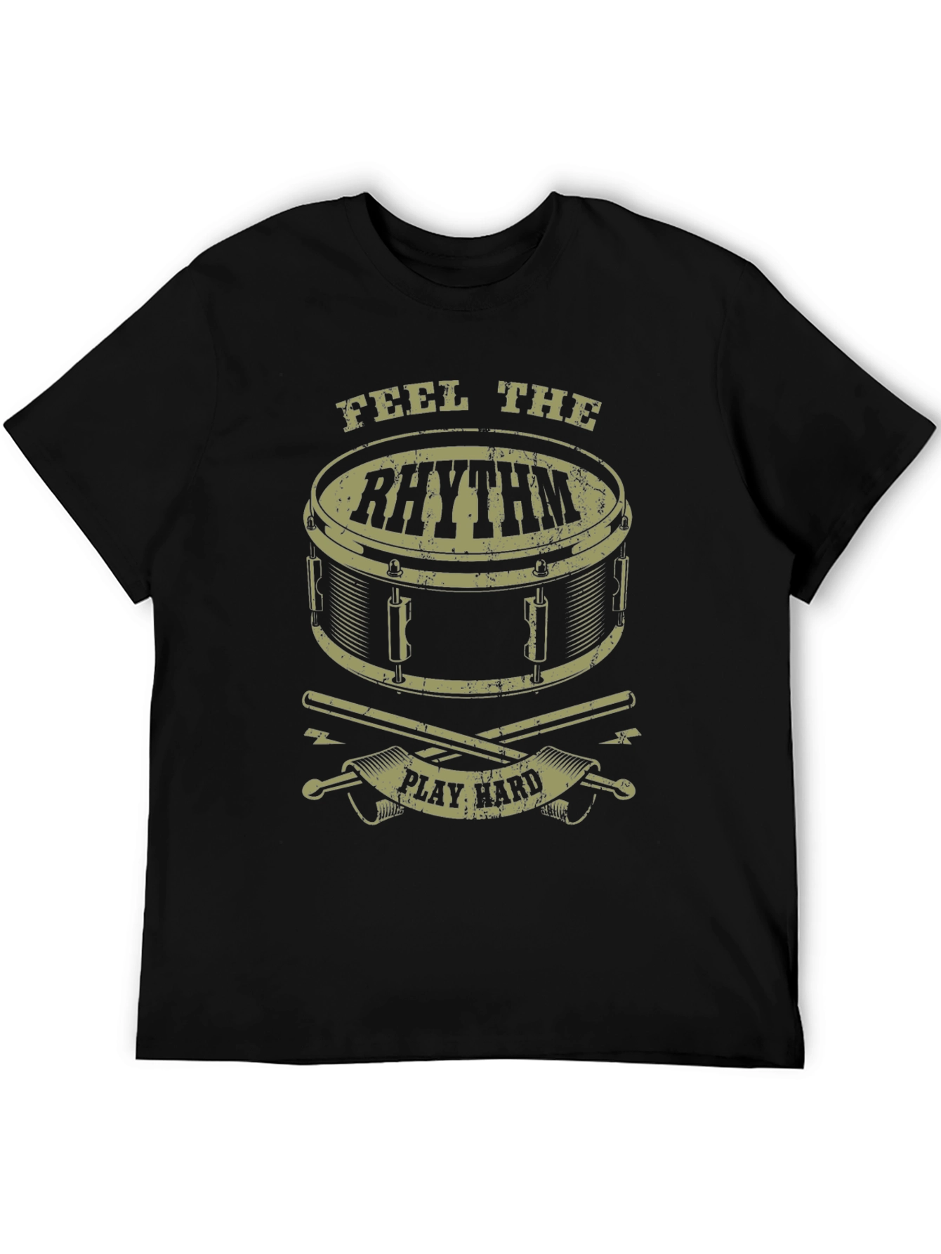 Feel the Rhythm Drum T-Shirt - Play Hard