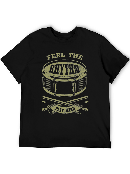 Feel the Rhythm Drum T-Shirt - Play Hard